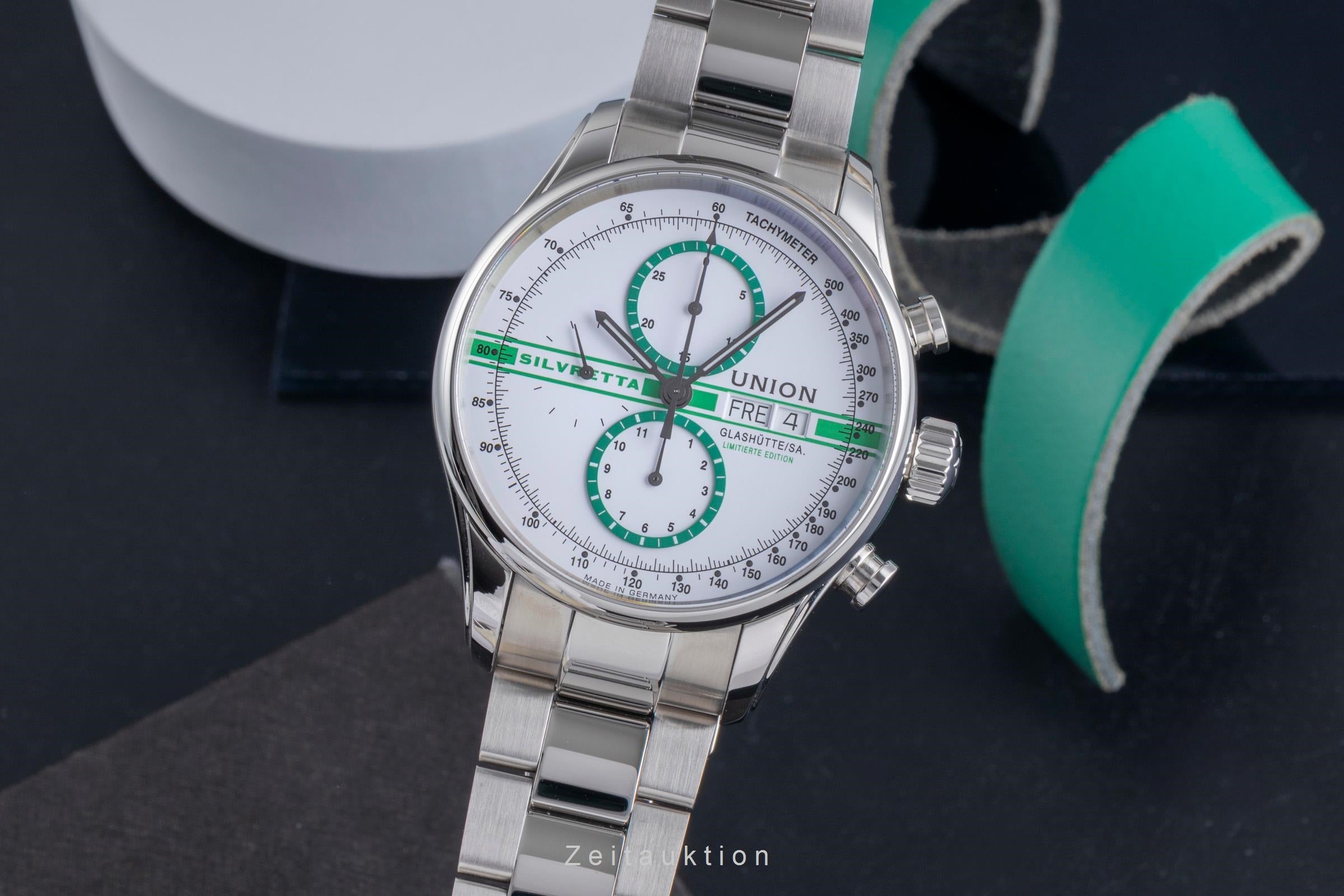 Union Glashütte Viro Chronograph Stahl Automatik Ref D011.414.16.010.09 Limited  [2600256]