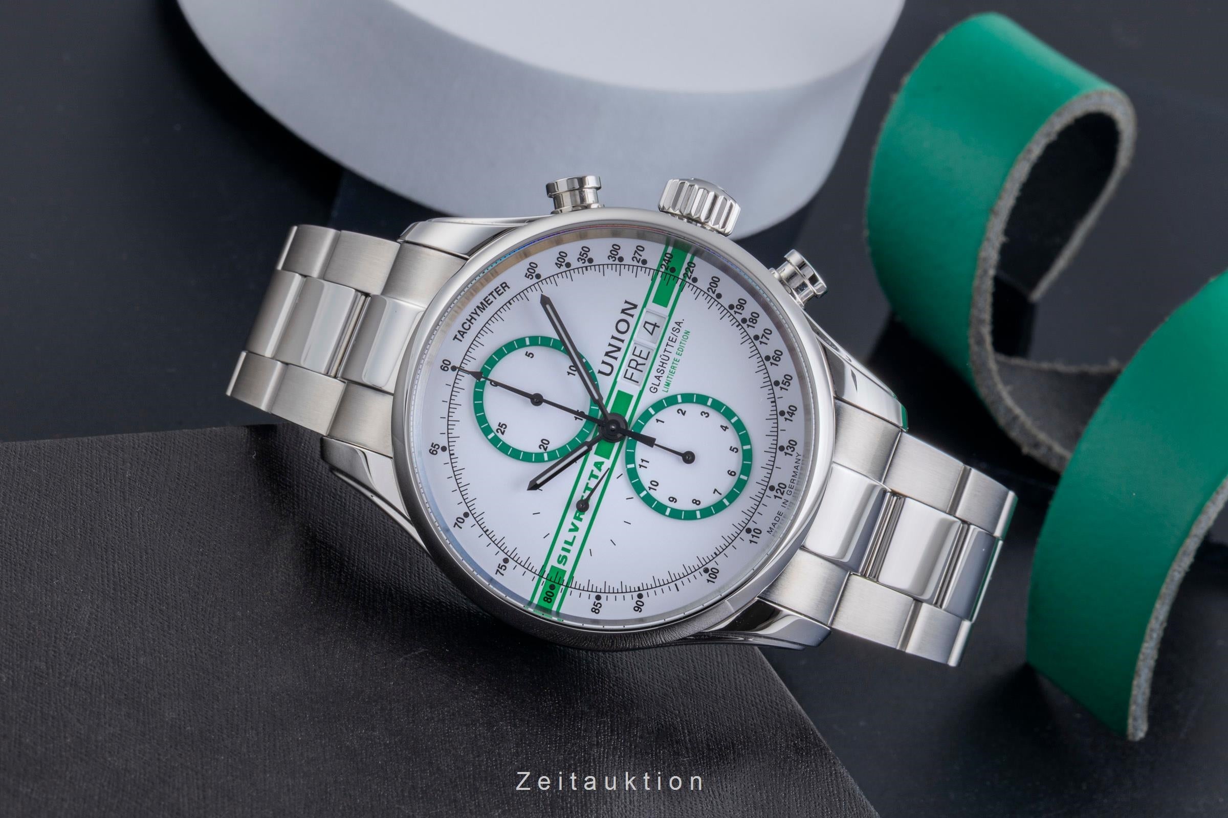 Union Glashütte Viro Chronograph Stahl Automatik Ref D011.414.16.010.09 Limited  [2600256]