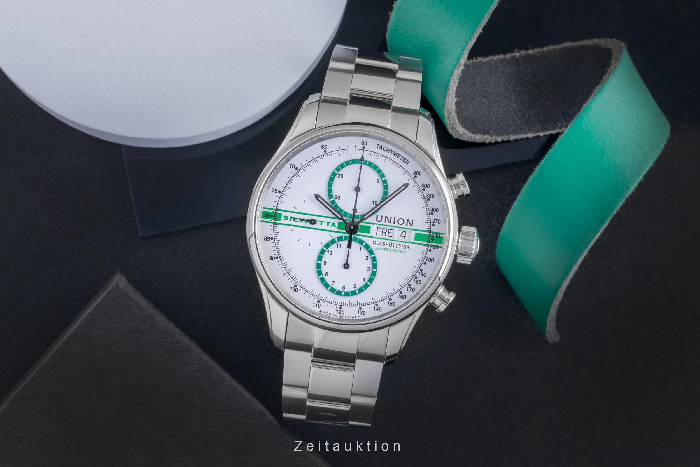 Union Glashütte Viro Chronograph Stahl Automatik Ref D011.414.16.010.09 Limited  [2600256]