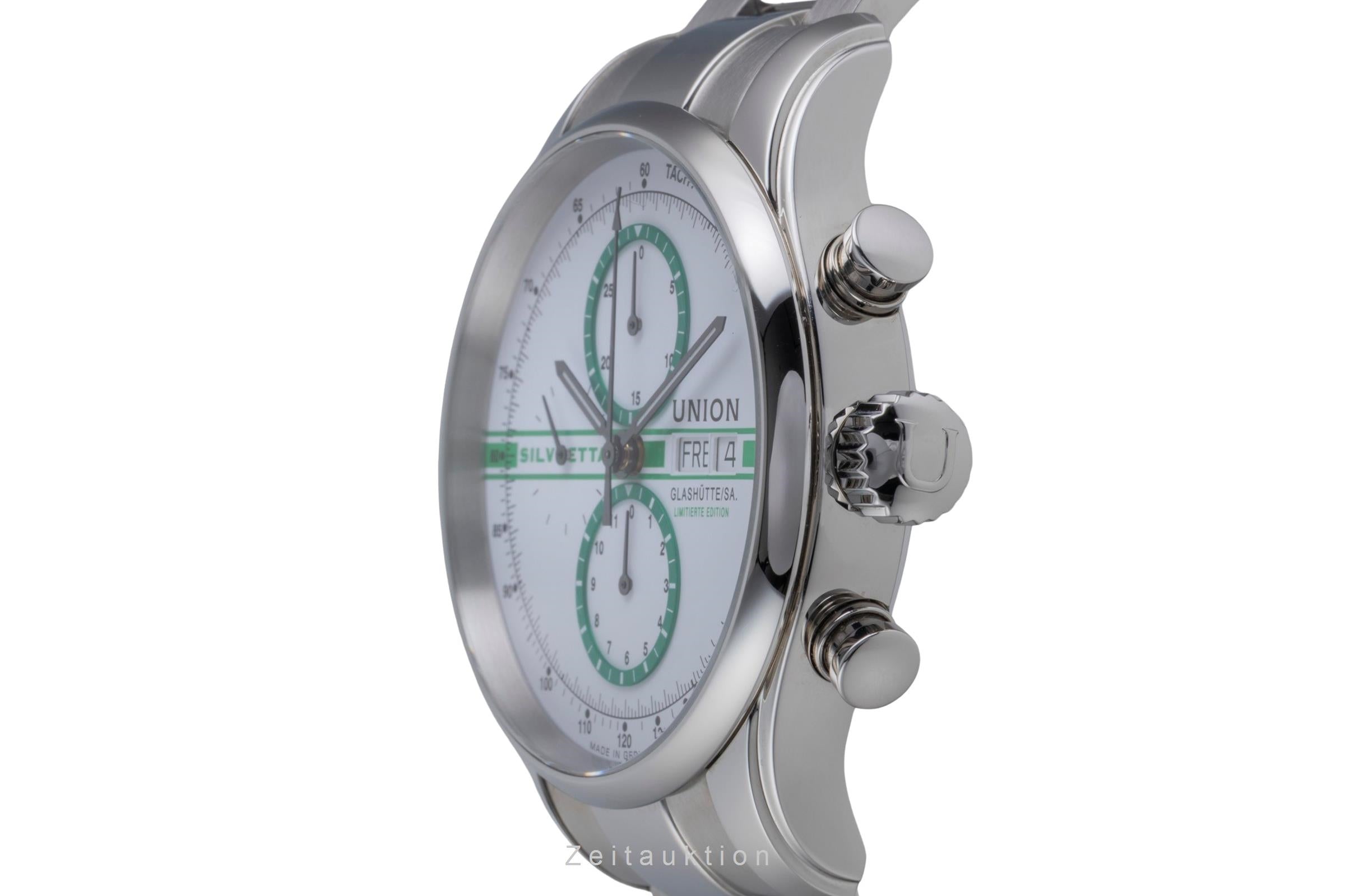 Union Glashütte Viro Chronograph Stahl Automatik Ref D011.414.16.010.09 Limited  [2600256]