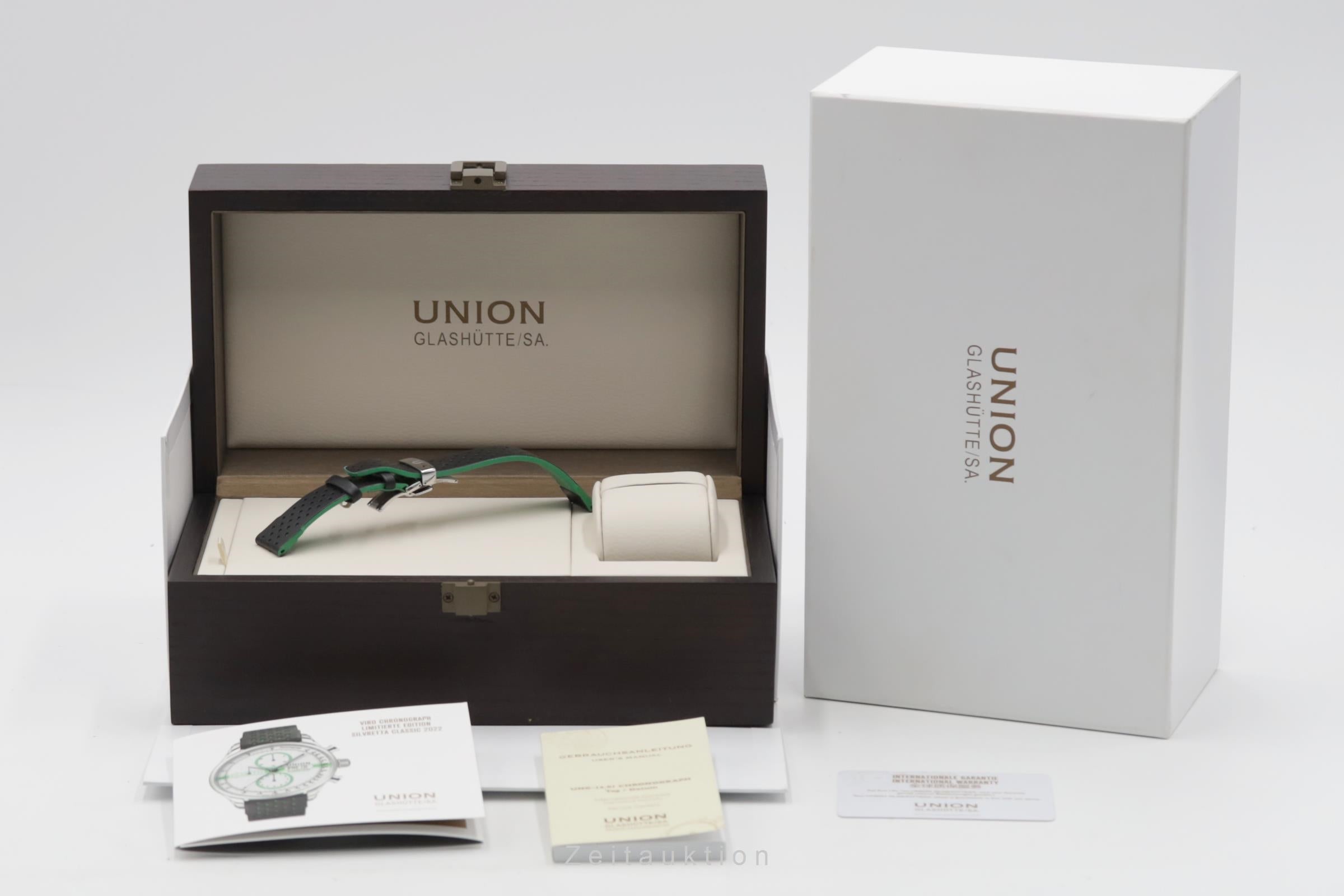 Union Glashütte Viro Chronograph Stahl Automatik Ref D011.414.16.010.09 Limited  [2600256]