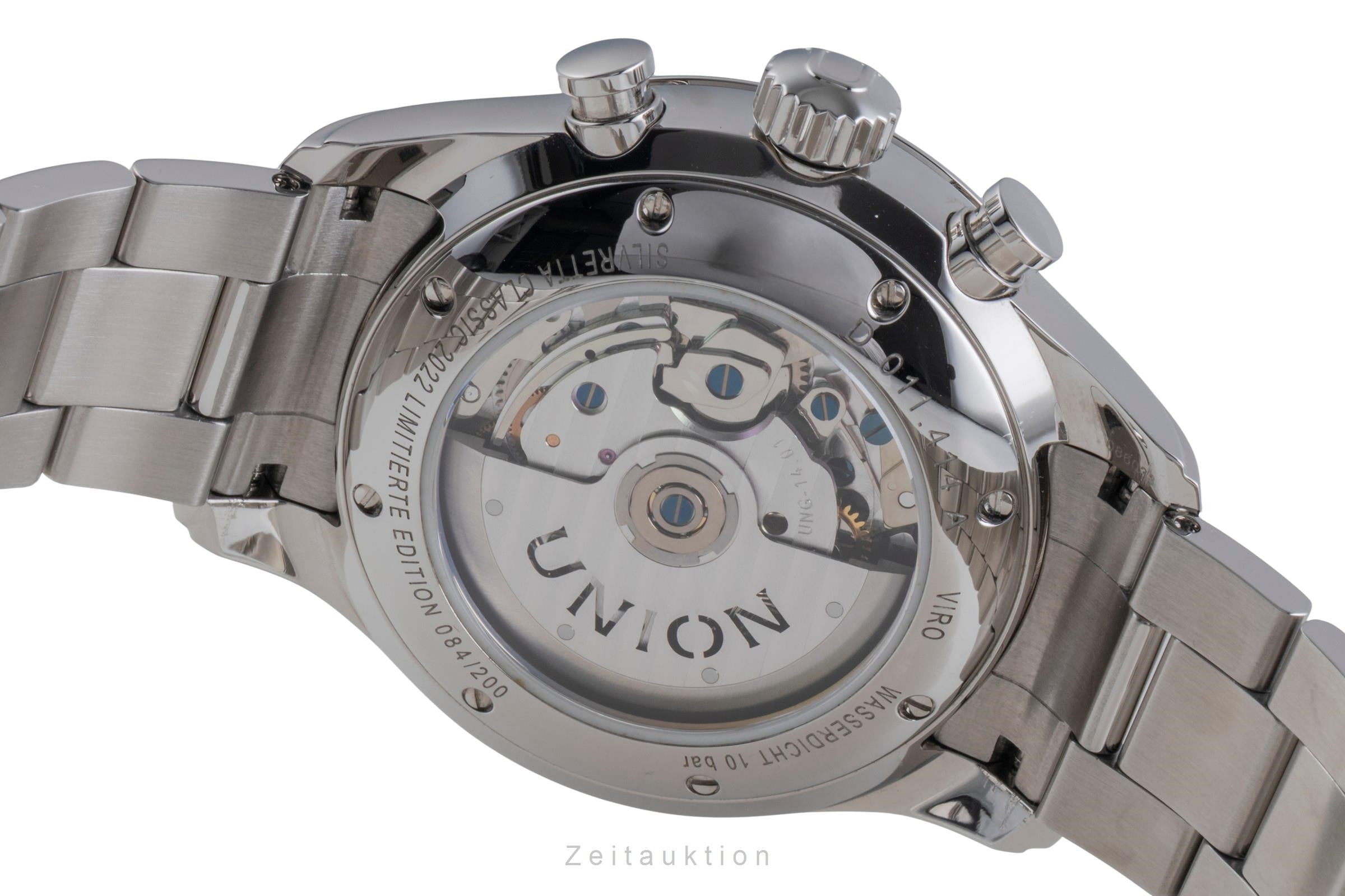 Union Glashütte Viro Chronograph Stahl Automatik Ref D011.414.16.010.09 Limited  [2600256]