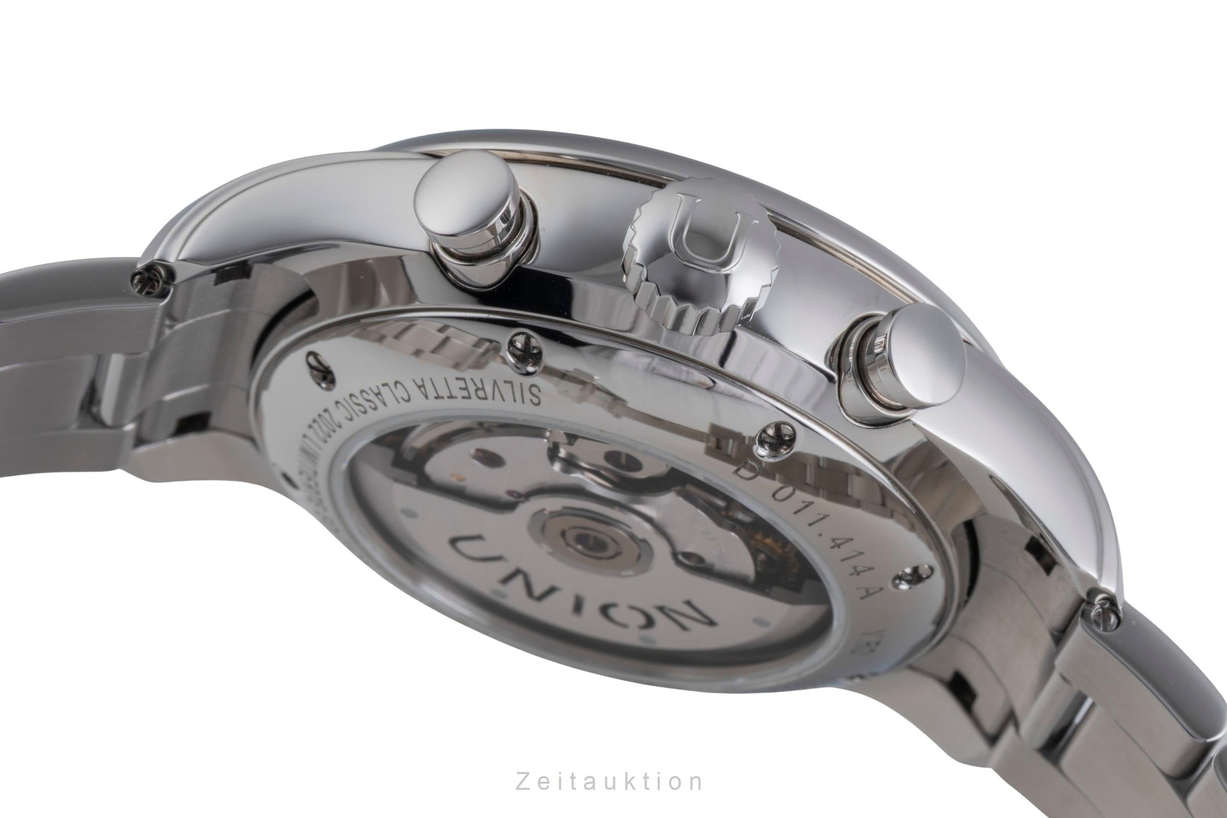 Union Glashütte Viro Chronograph Stahl Automatik Ref D011.414.16.010.09 Limited  [2600256]