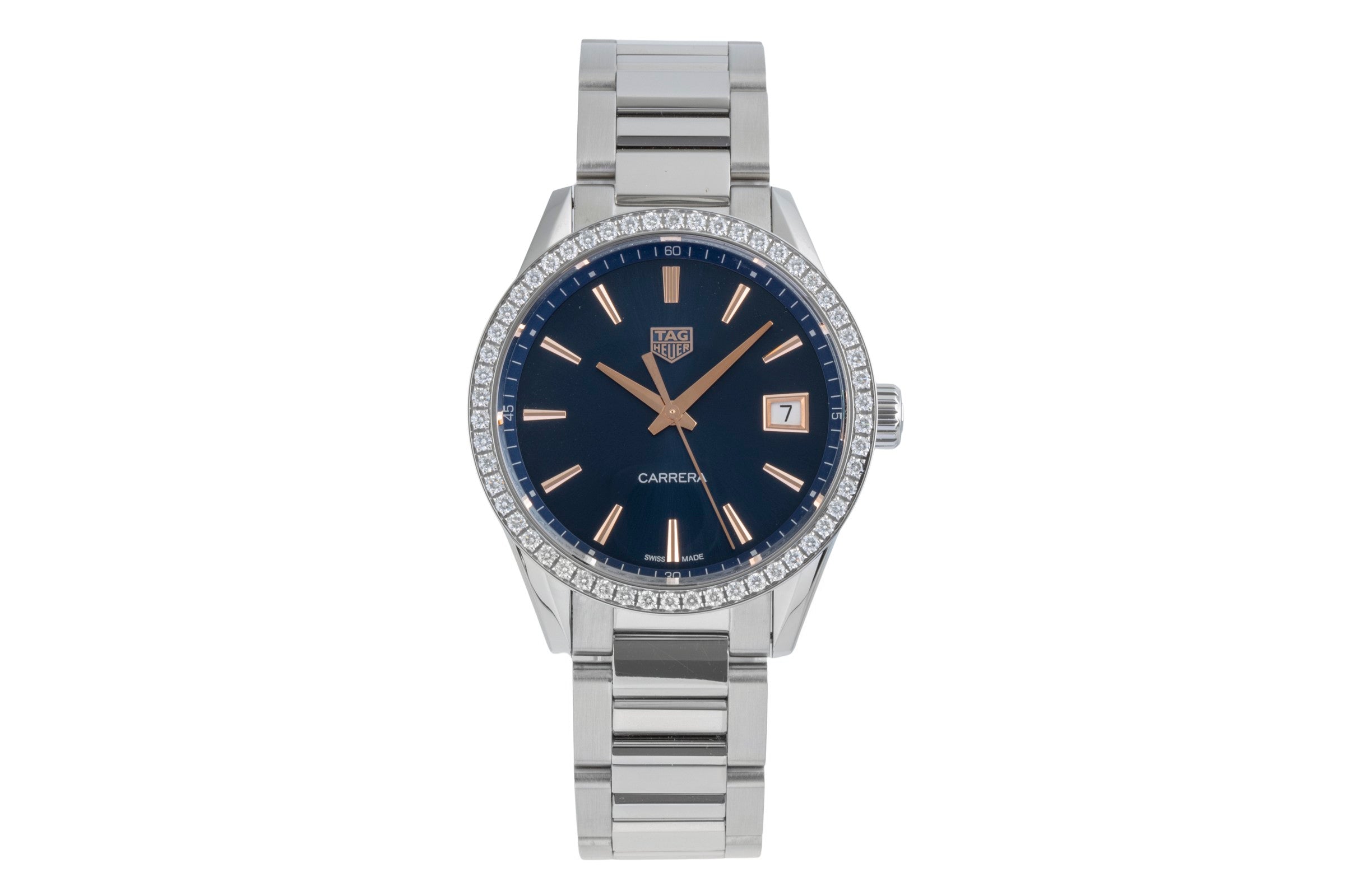 Tag Heuer Carrera Stahl Quarz Diamanten Ref. WBK1317.BA0652 B&P 2021 [2600257]