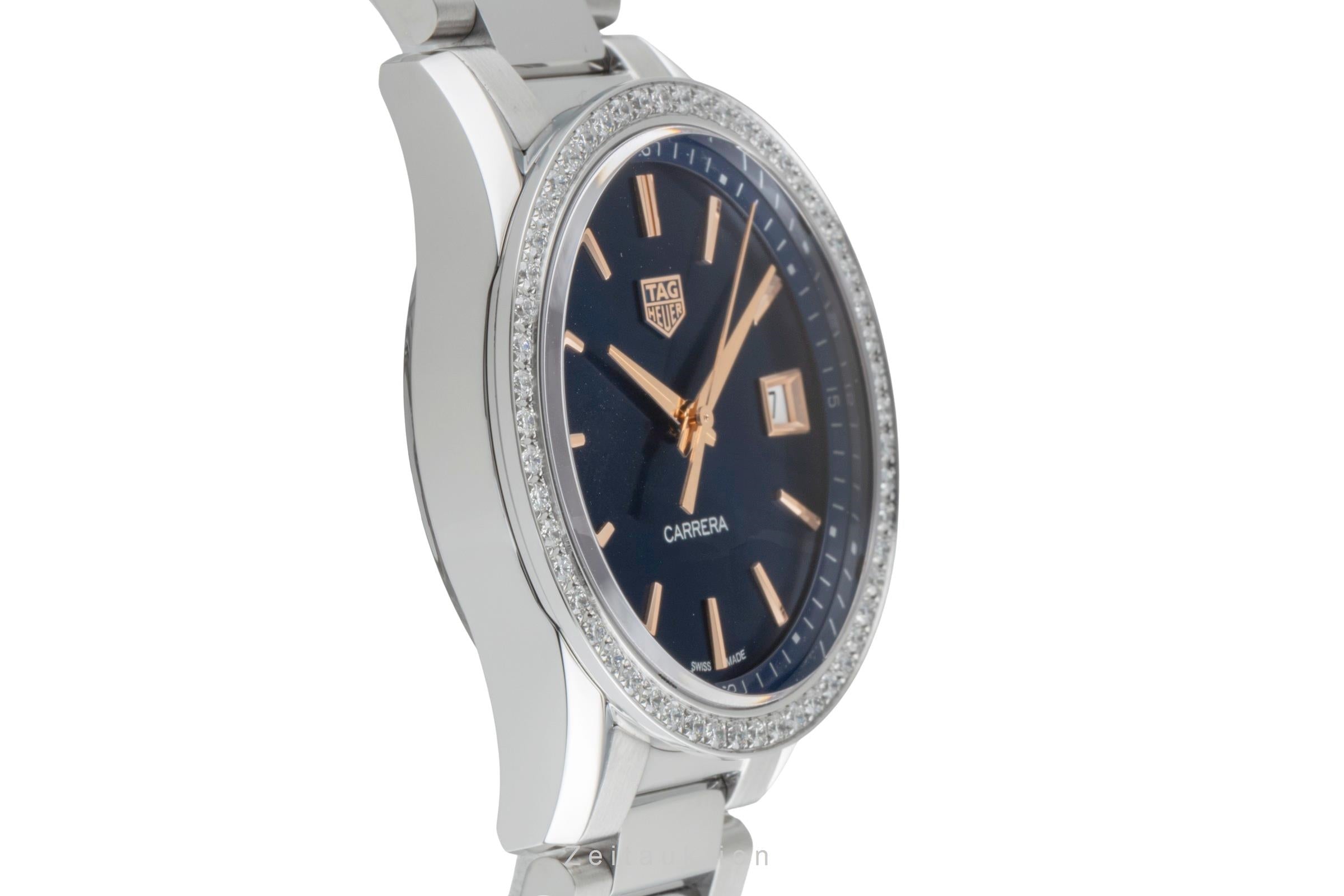 Tag Heuer Carrera Stahl Quarz Diamanten Ref. WBK1317.BA0652 B&P 2021 [2600257]