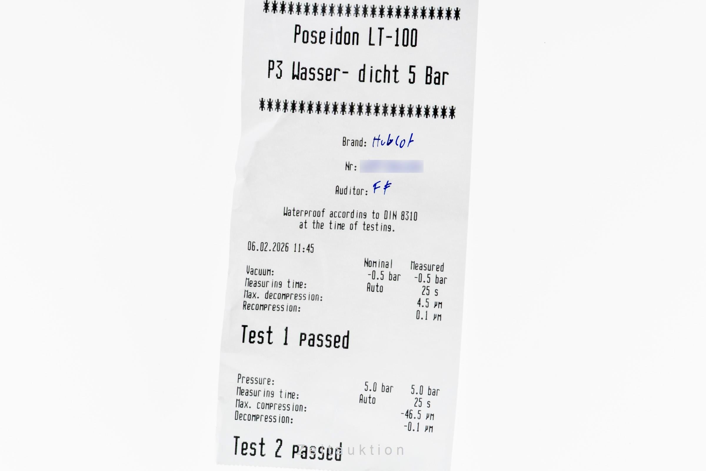 Hublot Classic Date Edelstahl Quarz Herrenuhr Ref. B.1905-1 Klassiker [2600261]