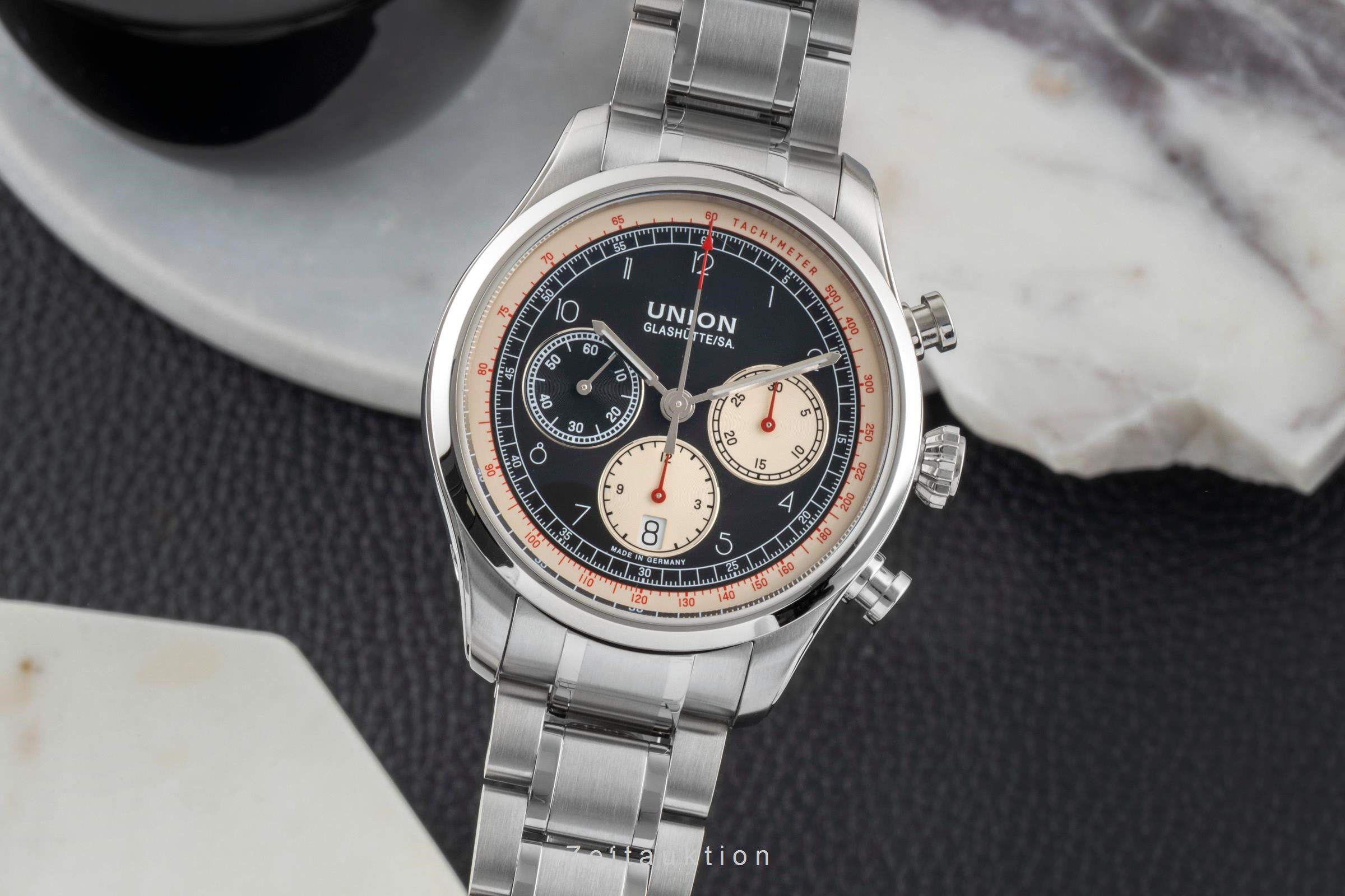 Union Glashütte Belisar Chronograph Stahl Ref. D009.427.16.052.00 B&P 2022 [2600263]