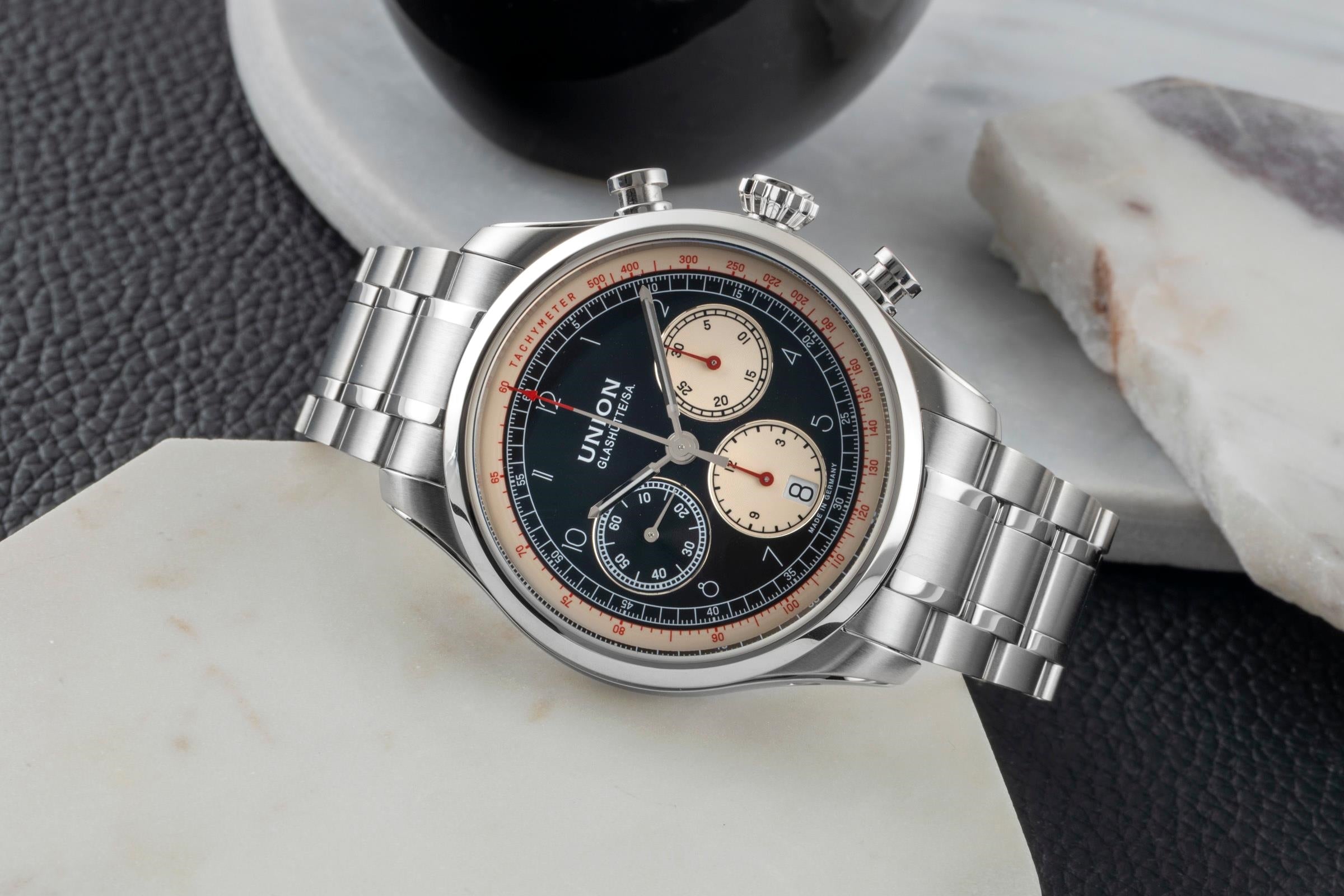 Union Glashütte Belisar Chronograph Stahl Ref. D009.427.16.052.00 B&P 2022 [2600263]