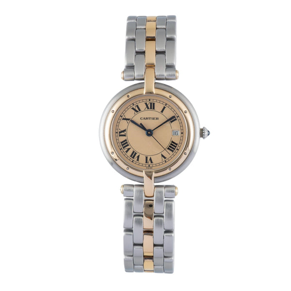 Cartier Panthere acero / oro cuarzo reloj para damas  183964  [2600266]