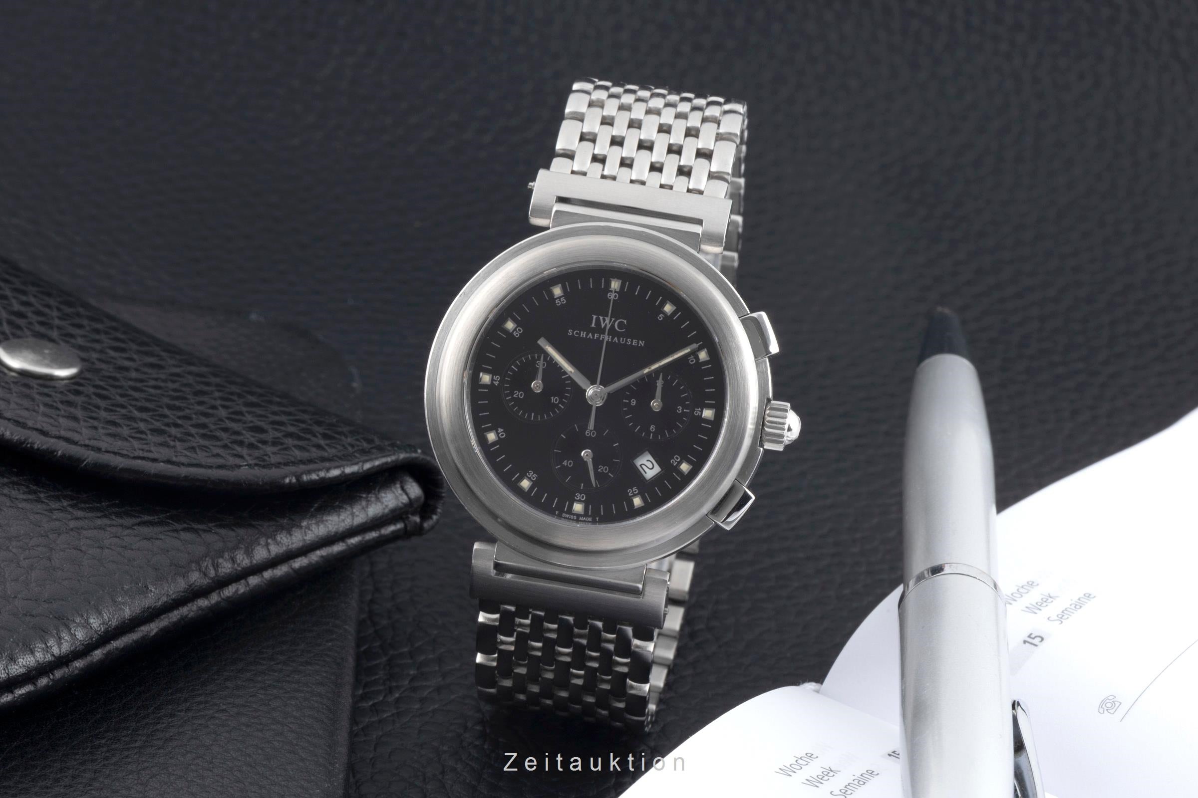 IWC Da Vinci chronograph steel quartz men's watch IW3728-05  [2600268]