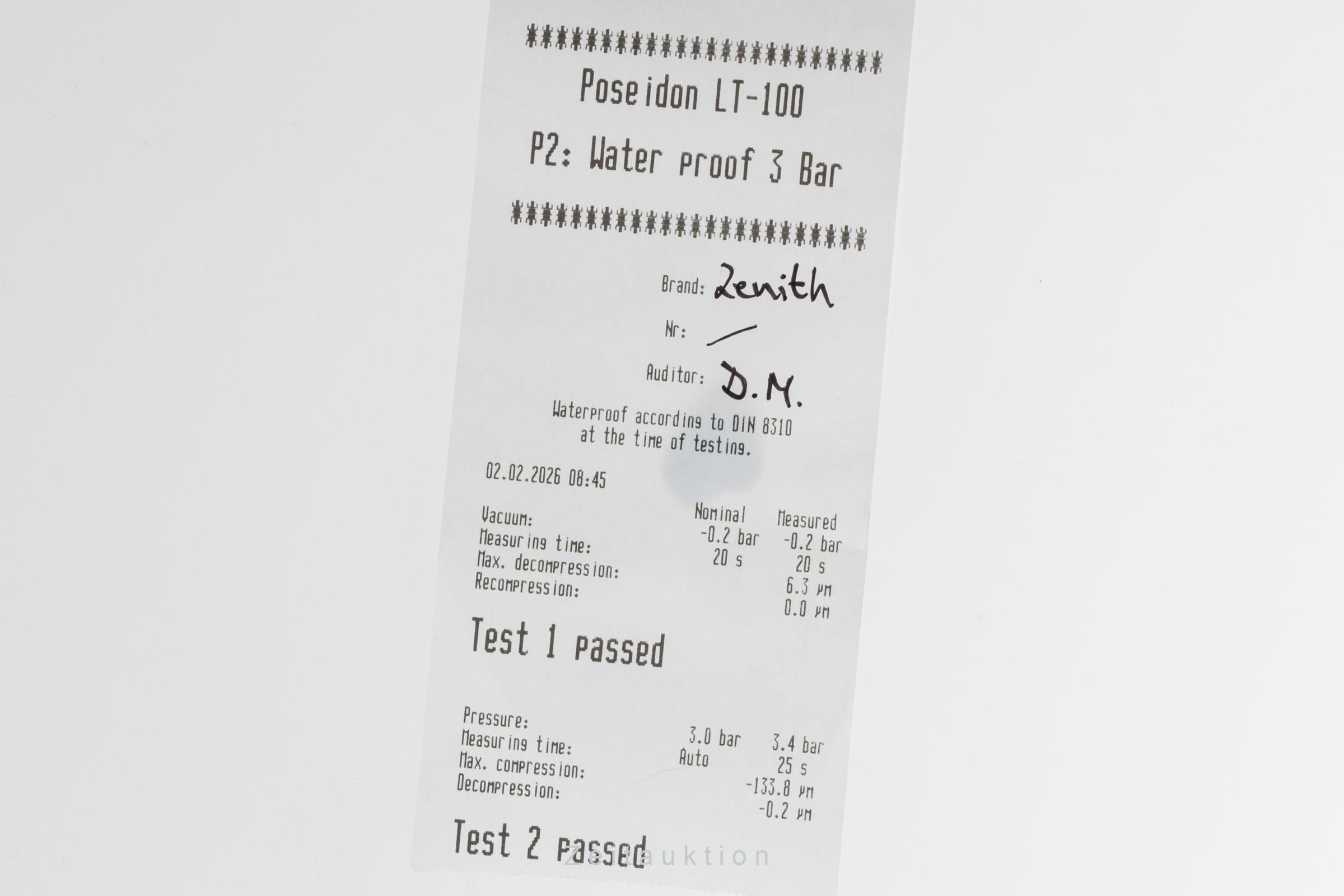 Zenith Prime 18 ct gold manual winding men's watch 30.0530.113  [2600269]