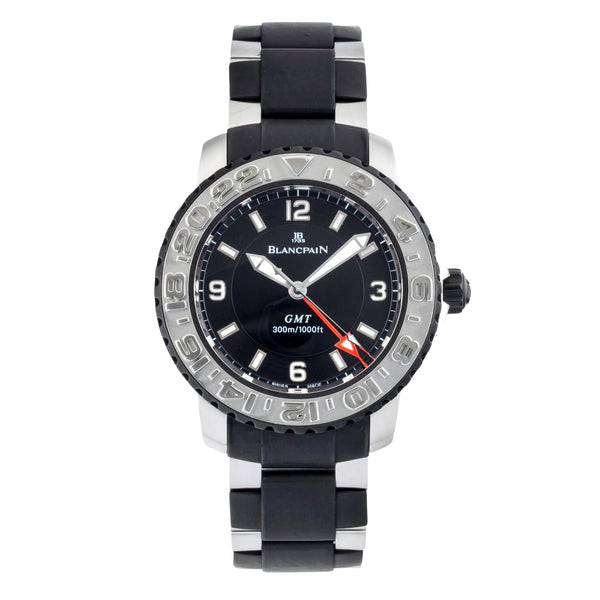 Blancpain Fifty Fathoms acier / caoutchouc automatique montre pour hommes 2250-6530-66  [2600271]