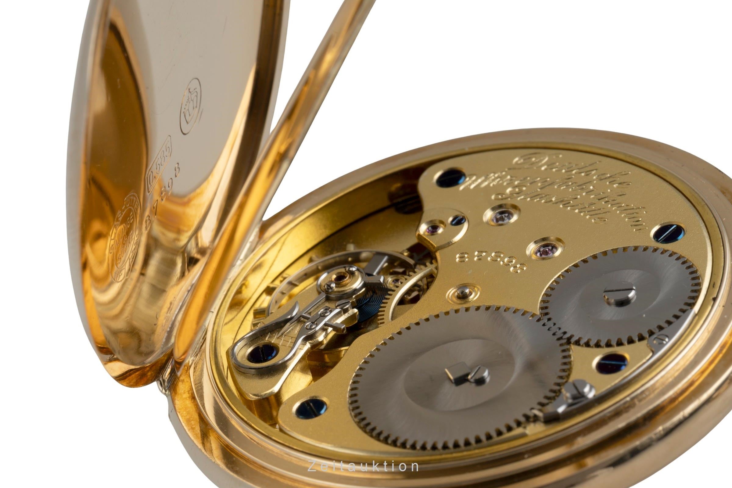 A. Lange & Söhne ALS Taschenuhr 14 ct yellow gold manual winding