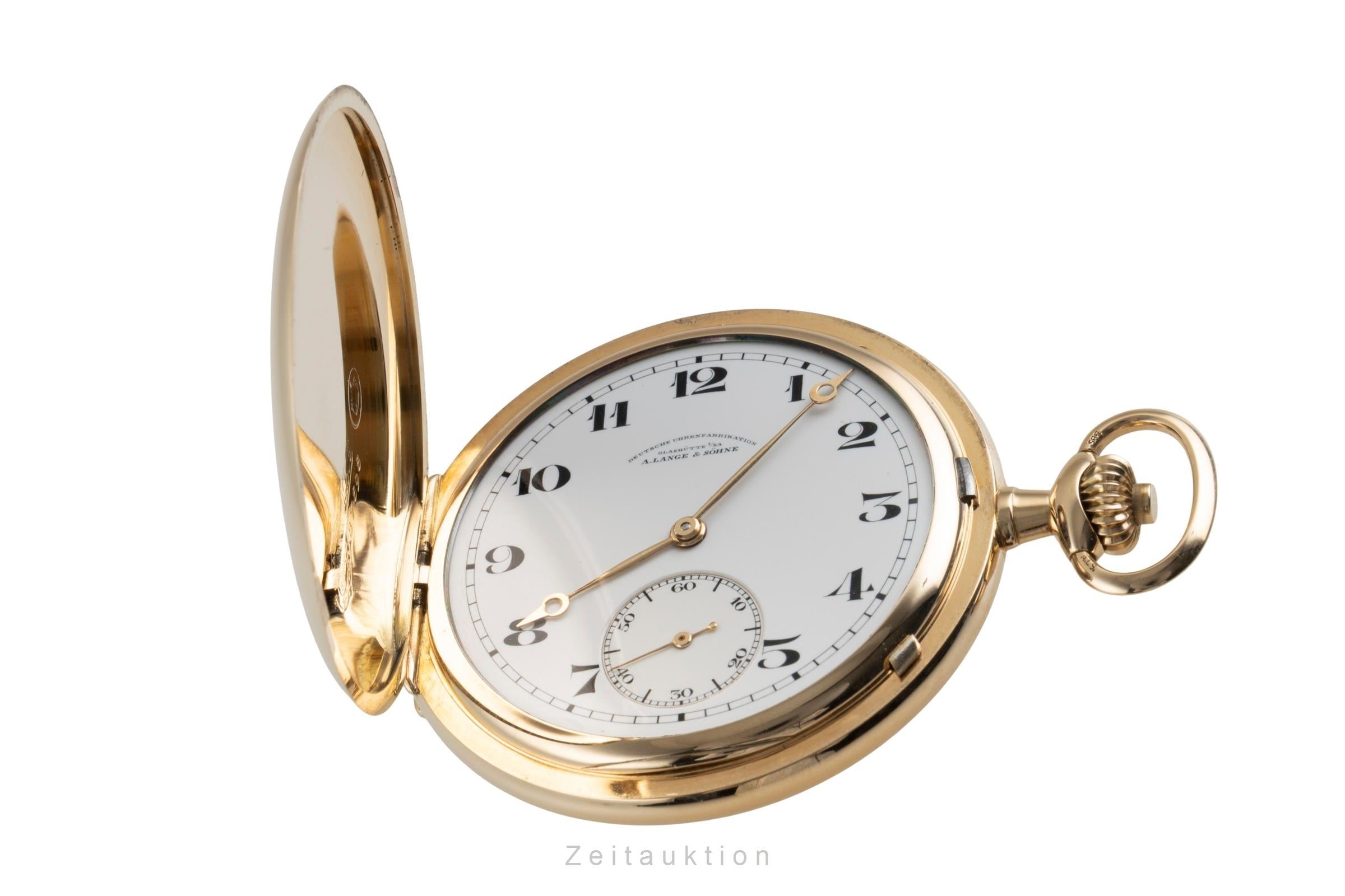 A. Lange & Söhne ALS Taschenuhr 14 ct yellow gold manual winding