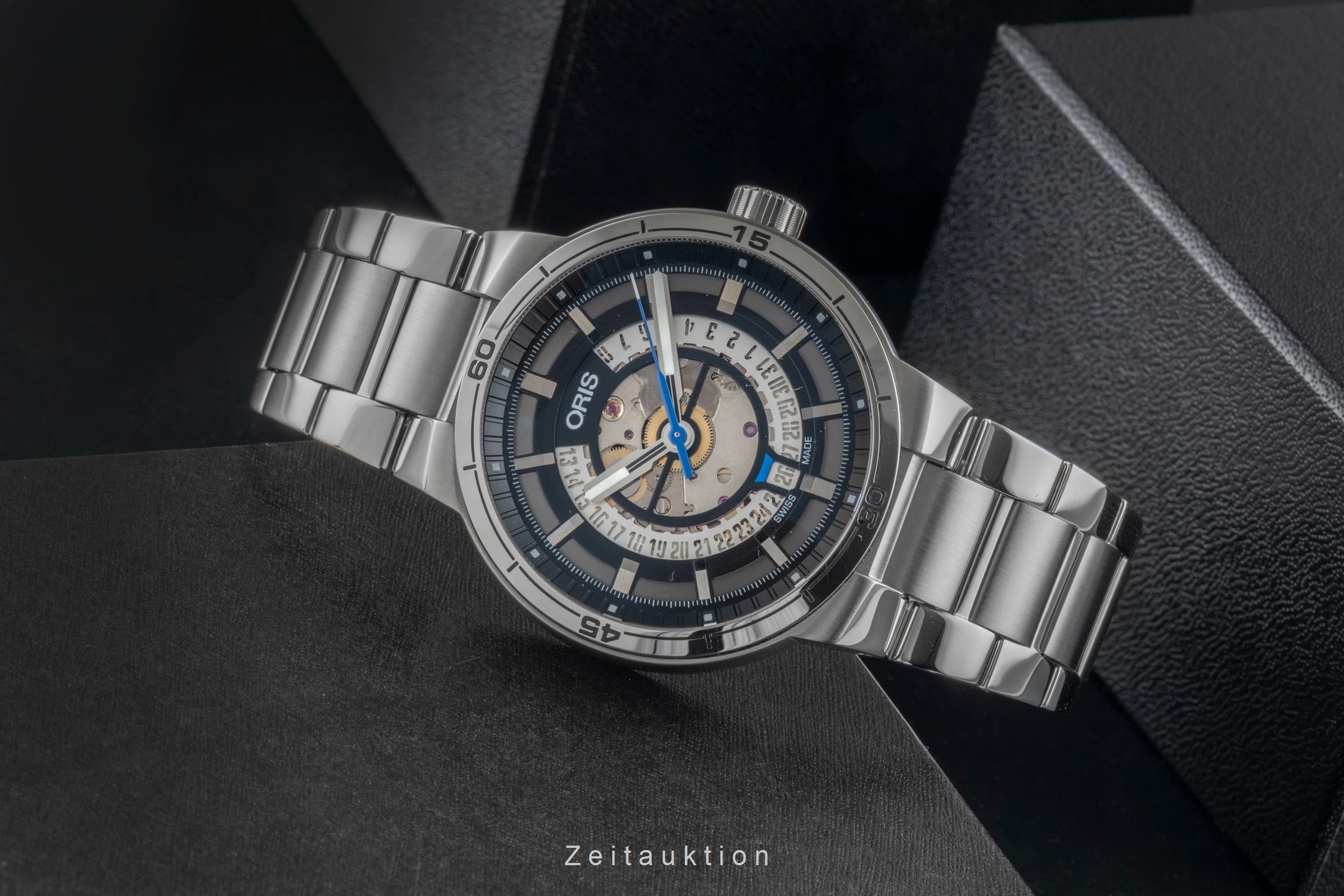 Oris TT1 acero automático reloj para caballeros 01 733 7752 4124-07 8 24 08  [2600279]