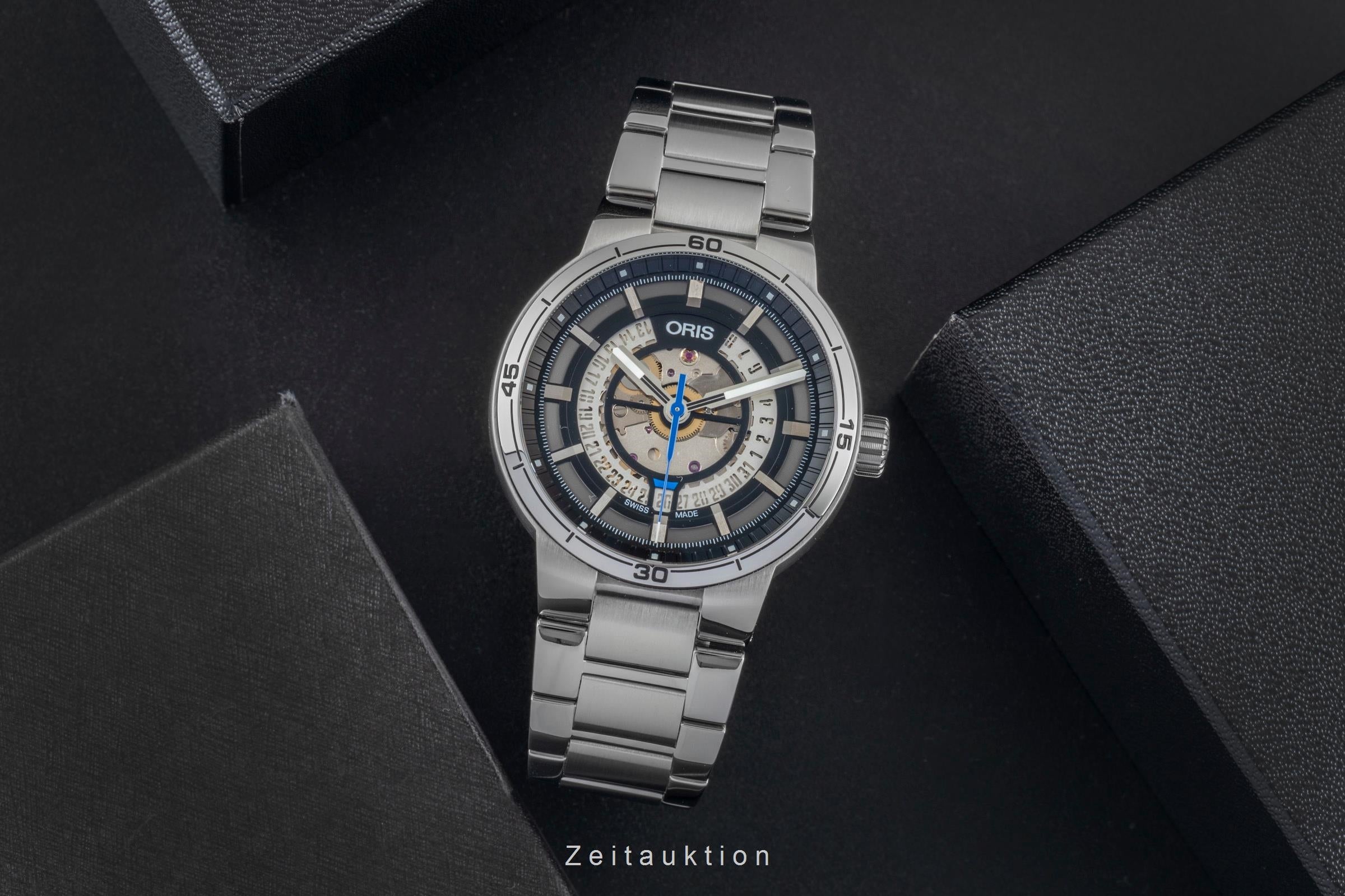 Oris TT1 acero automático reloj para caballeros 01 733 7752 4124-07 8 24 08  [2600279]