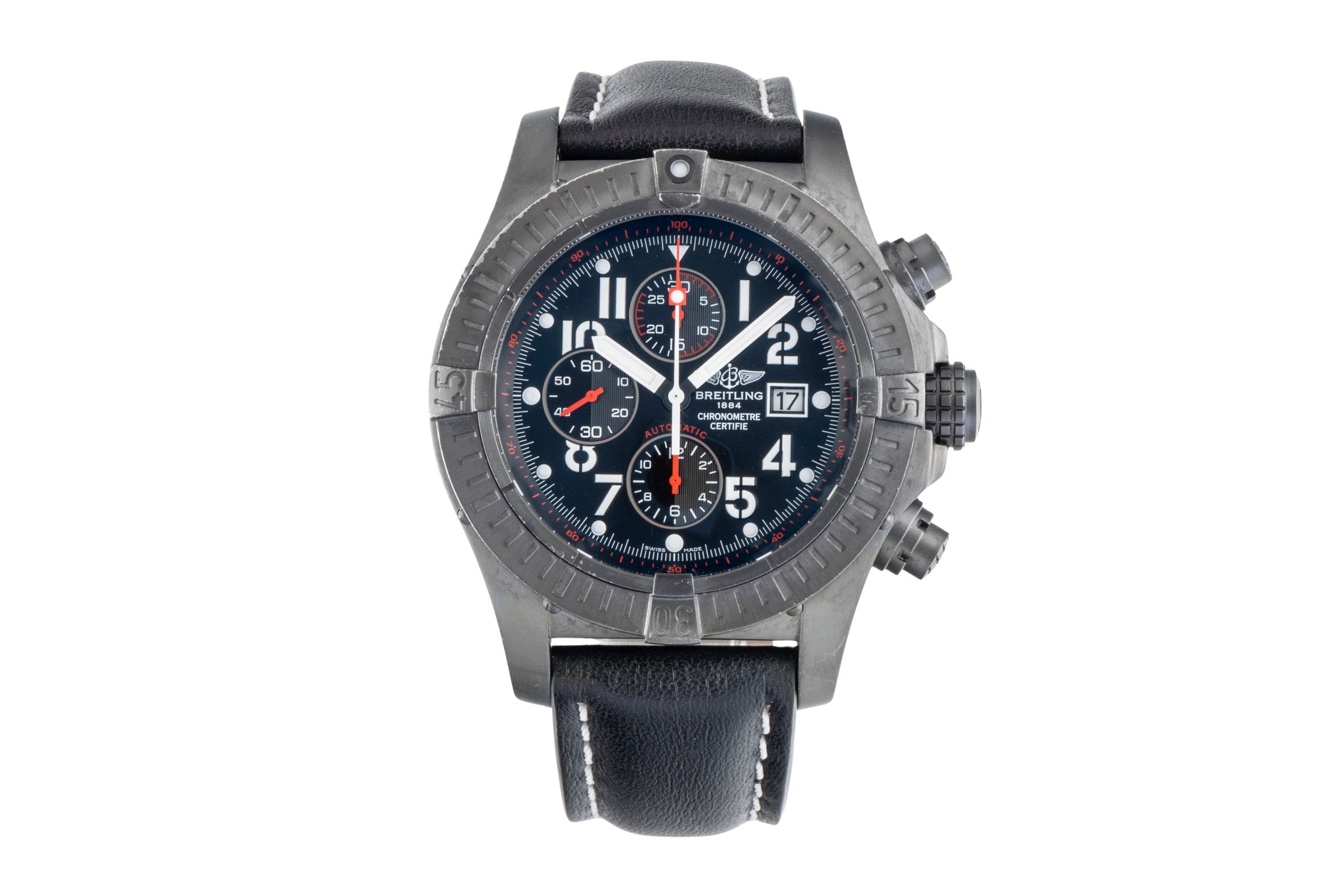 Breitling Super Avenger chronograph steel automatic Kal. B13 Ref