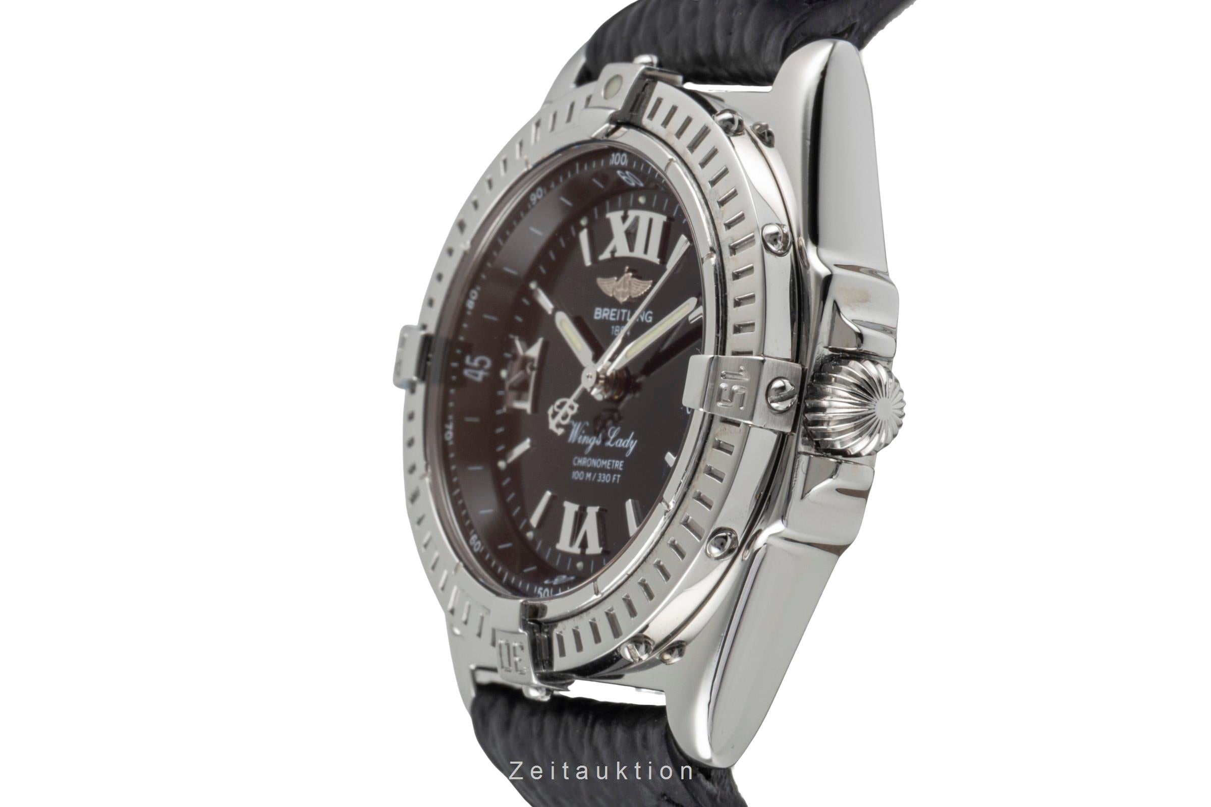 Breitling Wings steel quartz women's watch A67350  [2600285]