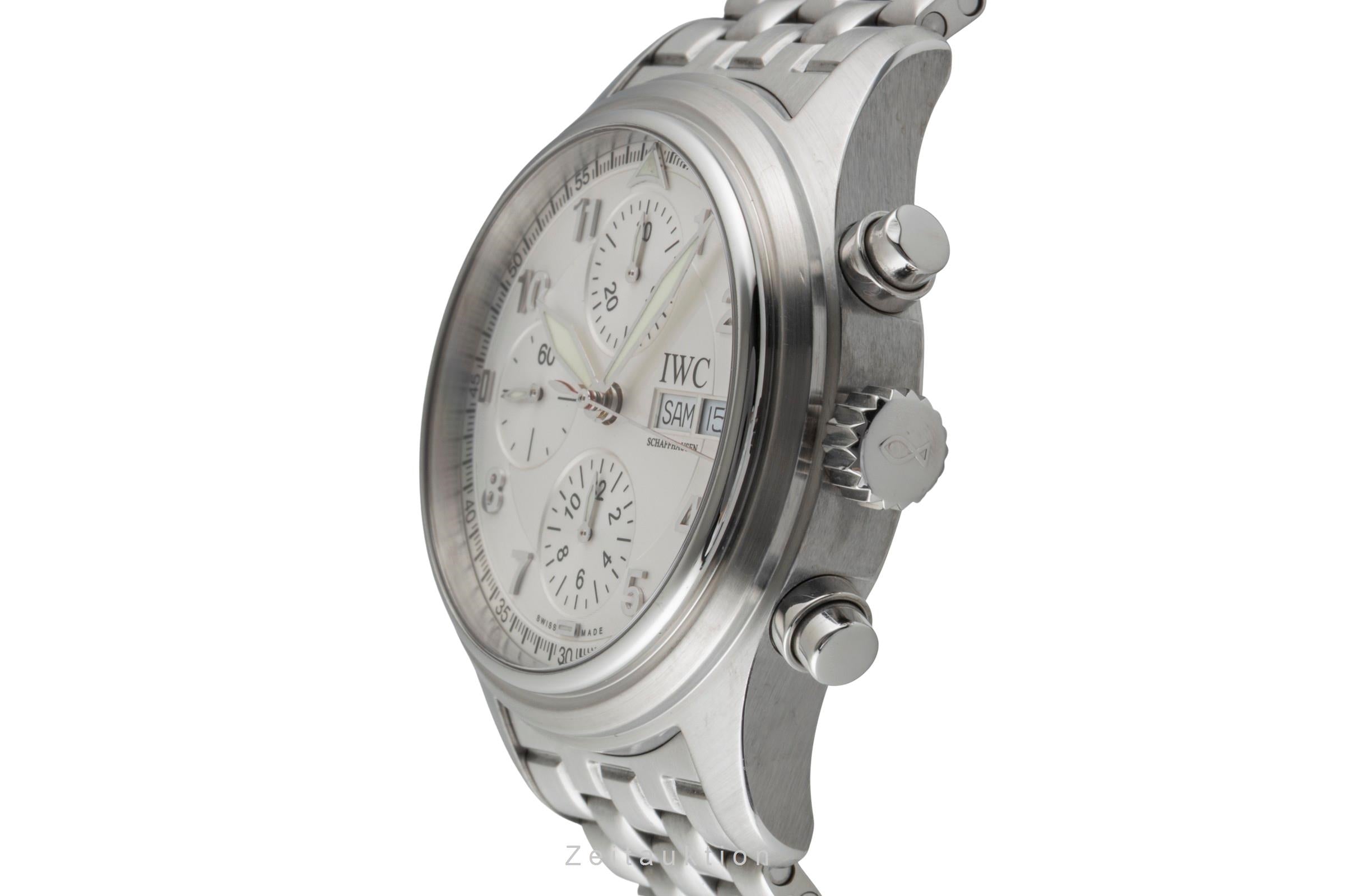 IWC Flieger Doppelchronograph Edelstahl Automatik Rattrapante Ref. IW371301 Box [2600286]