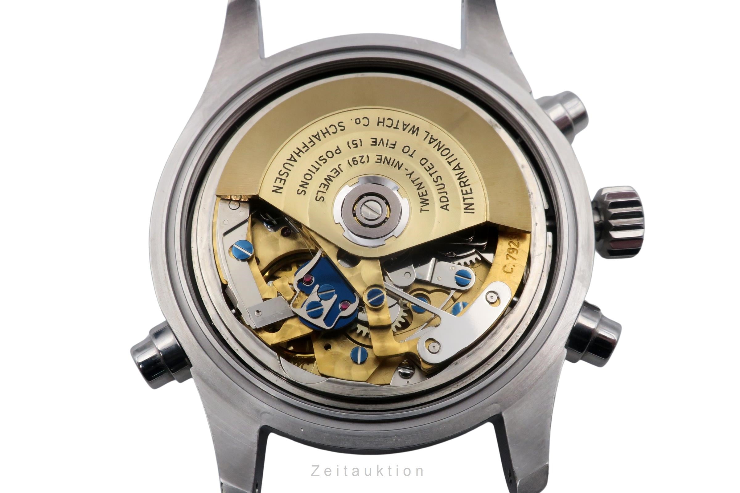 IWC Flieger Doppelchronograph Edelstahl Automatik Rattrapante Ref. IW371301 Box [2600286]