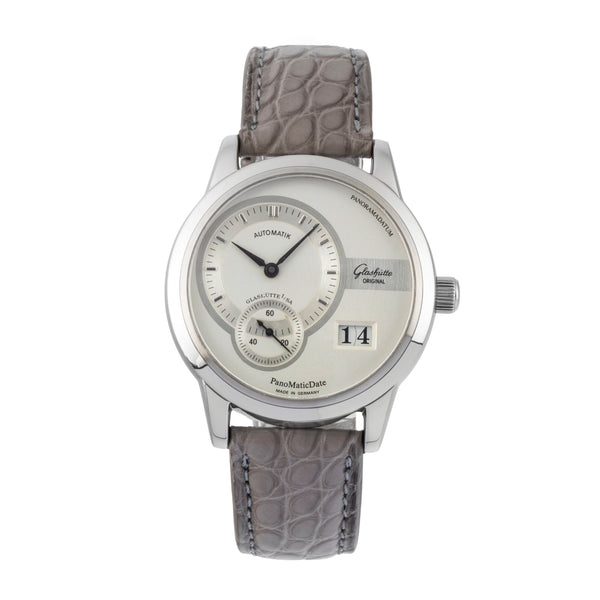 Glashütte PanoMaticDate acier automatique montre pour hommes 90-01-02-02-04  [2600288]