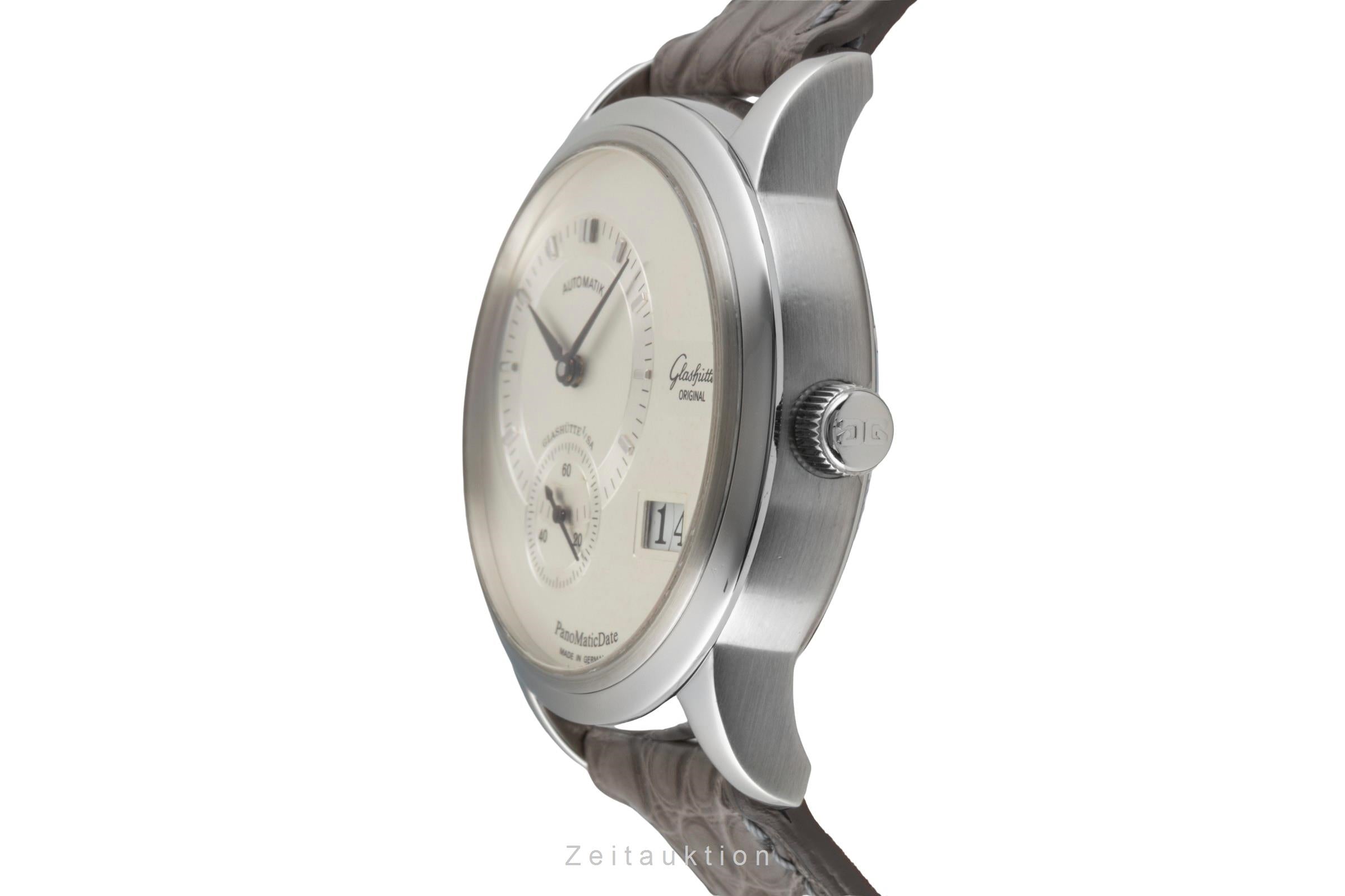 Glashütte PanoMaticDate acier automatique montre pour hommes 90-01-02-02-04  [2600288]