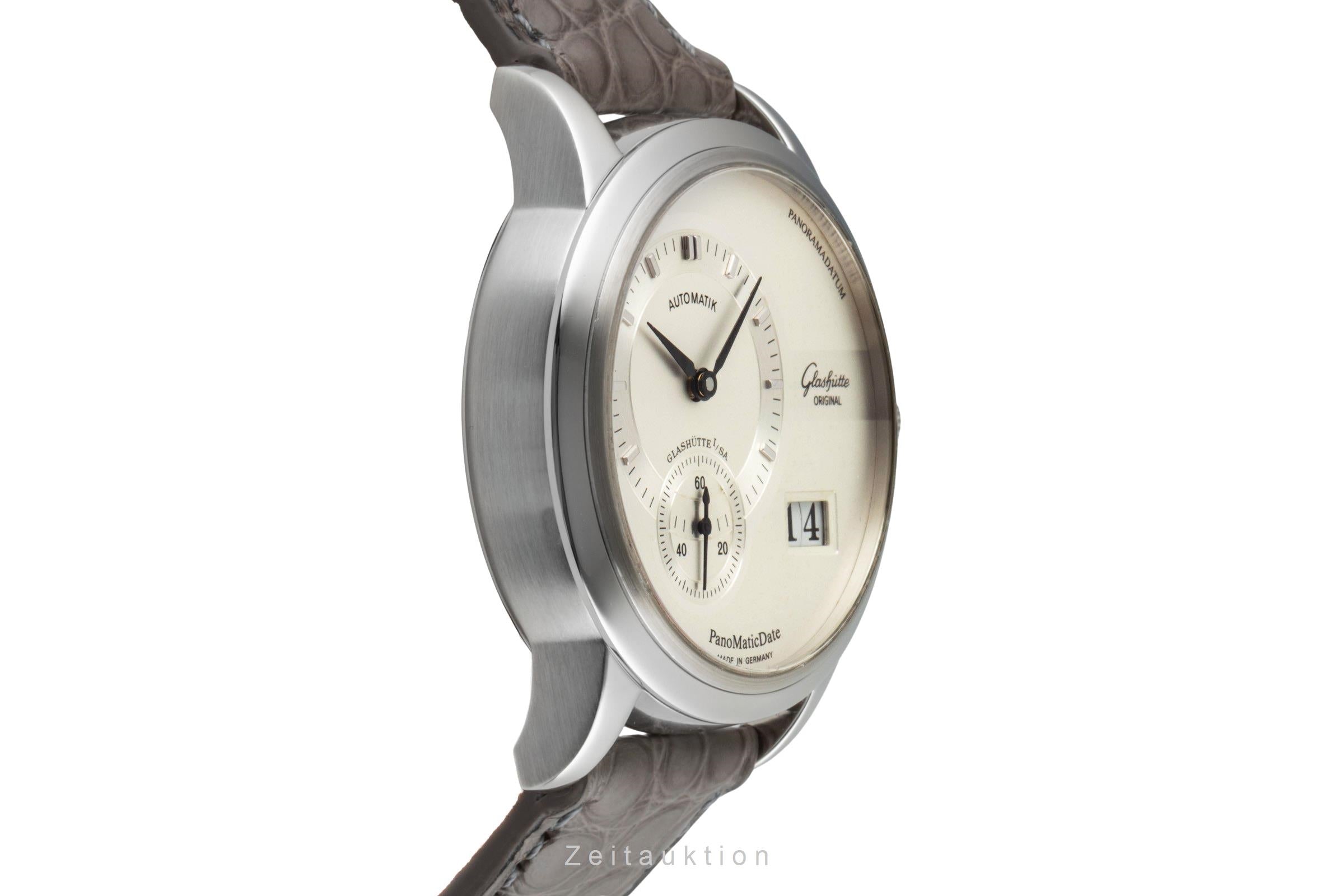 Glashütte PanoMaticDate acier automatique montre pour hommes 90-01-02-02-04  [2600288]