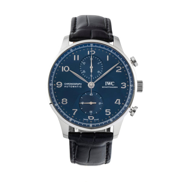 IWC Portugieser Chronograph Stahl Automatik Herrenuhr Ref. IW371606 NP: 9100,- € [2600291]