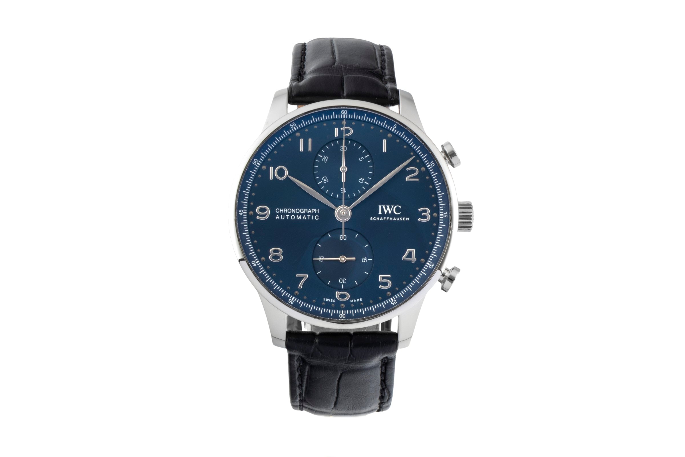 IWC Portugieser cronografo acciaio automatismo orologio da uomo IW371606 LP: 9100EUR  [2600291]