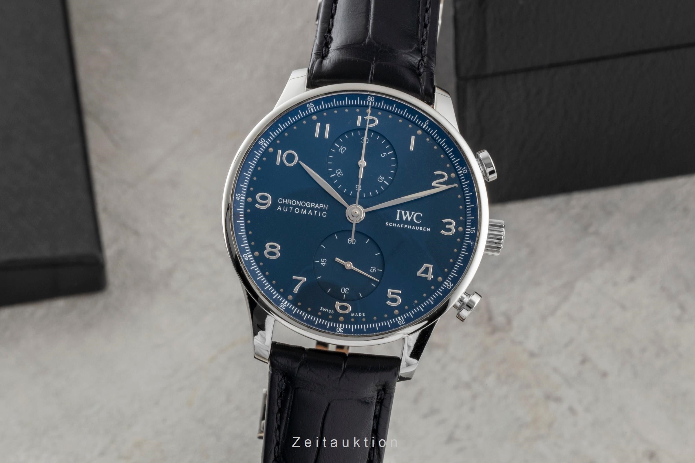 IWC Portugieser Chronograph Stahl Automatik Herrenuhr Ref. IW371606 NP: 9100,- € [2600291]