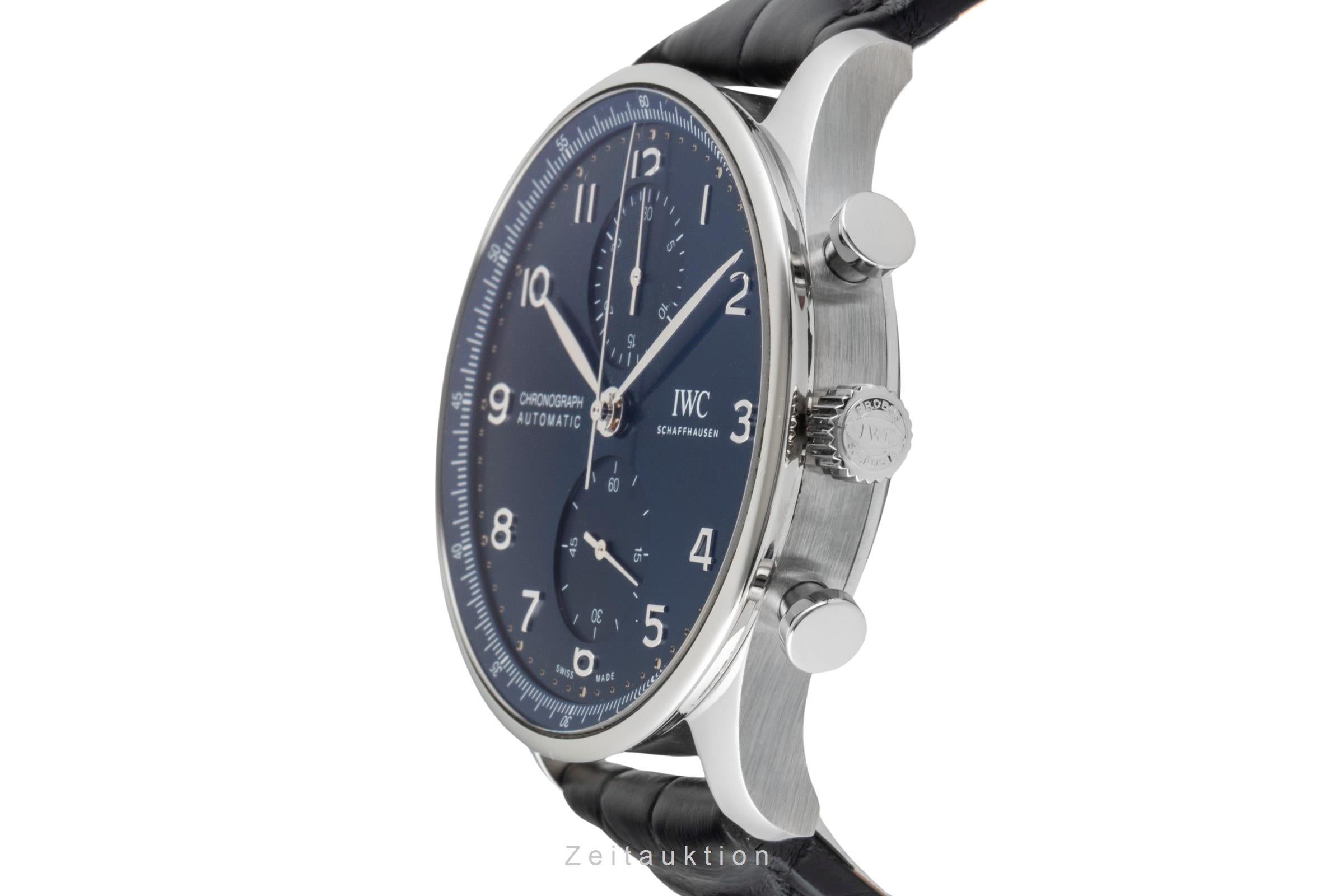IWC Portugieser Chronograph Stahl Automatik Herrenuhr Ref. IW371606 NP: 9100,- € [2600291]