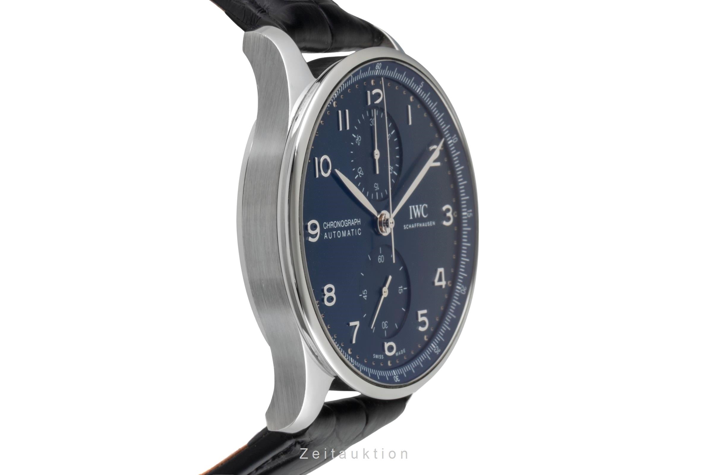 IWC Portugieser Chronograph Stahl Automatik Herrenuhr Ref. IW371606 NP: 9100,- € [2600291]