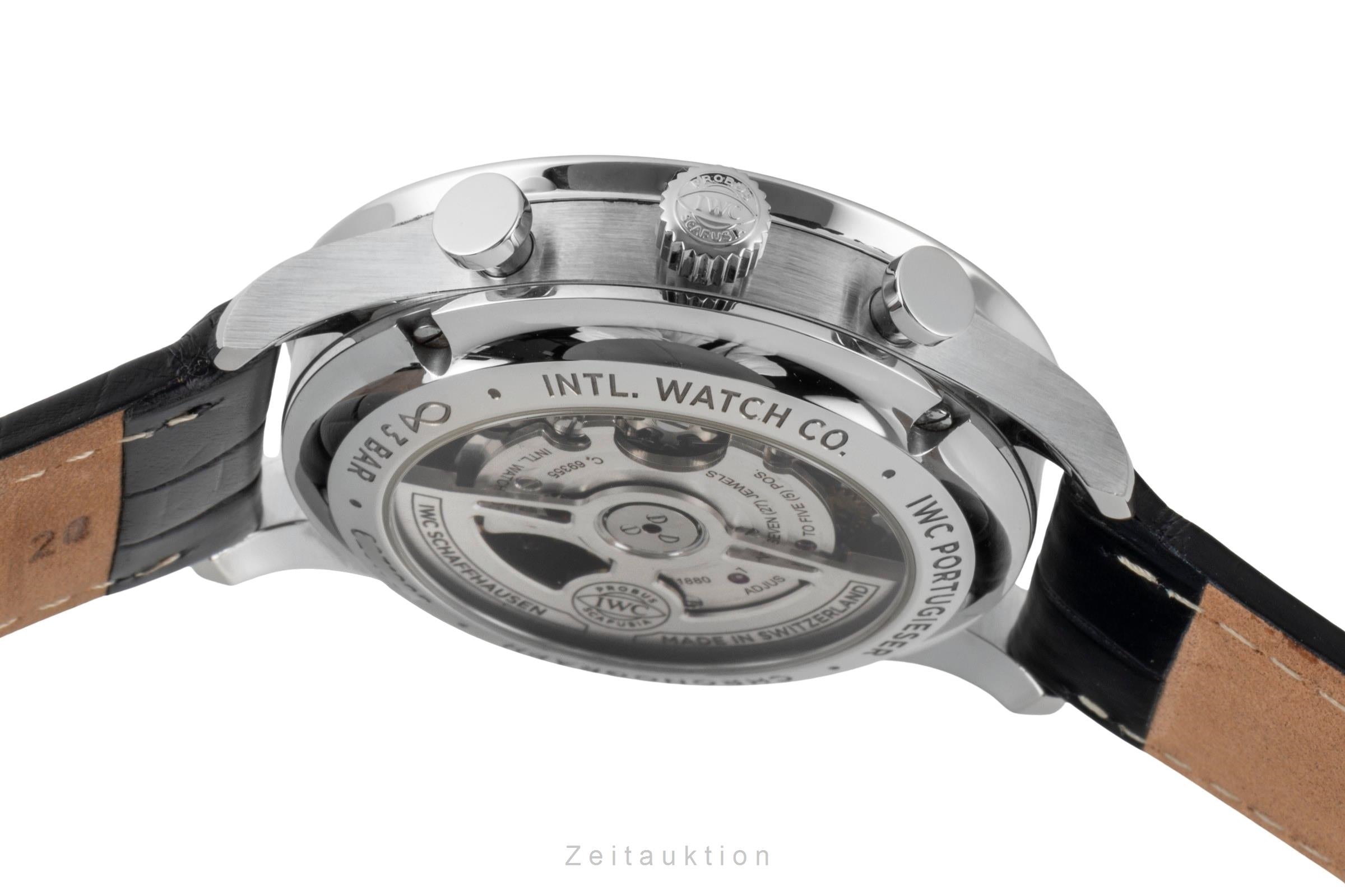 IWC Portugieser Chronograph Stahl Automatik Herrenuhr Ref. IW371606 NP: 9100,- € [2600291]