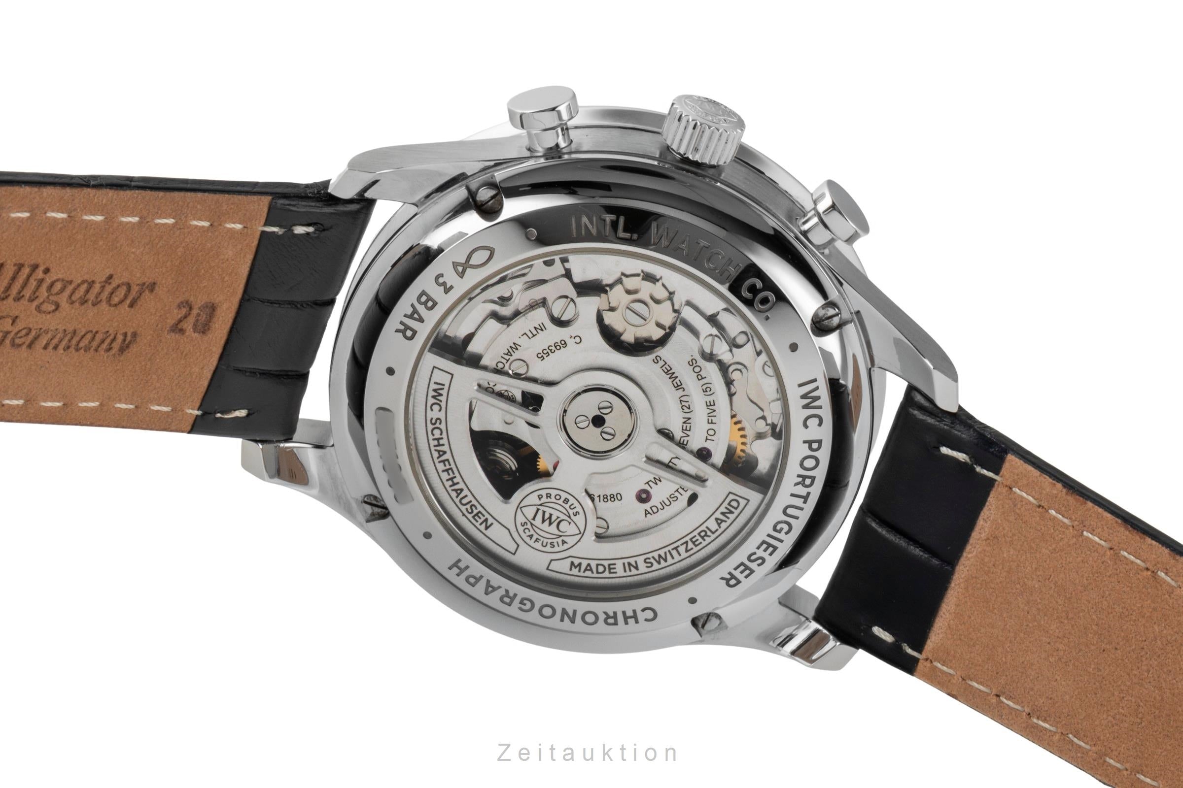 IWC Portugieser Chronograph Stahl Automatik Herrenuhr Ref. IW371606 NP: 9100,- € [2600291]