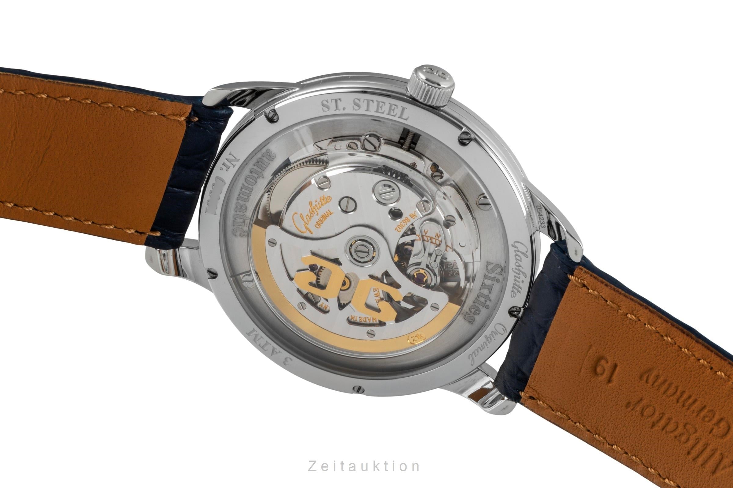 Glashütte Sixties acciaio automatismo orologio da uomo 1-39-52-06-02-04 LP: 7400EUR  [2600292]