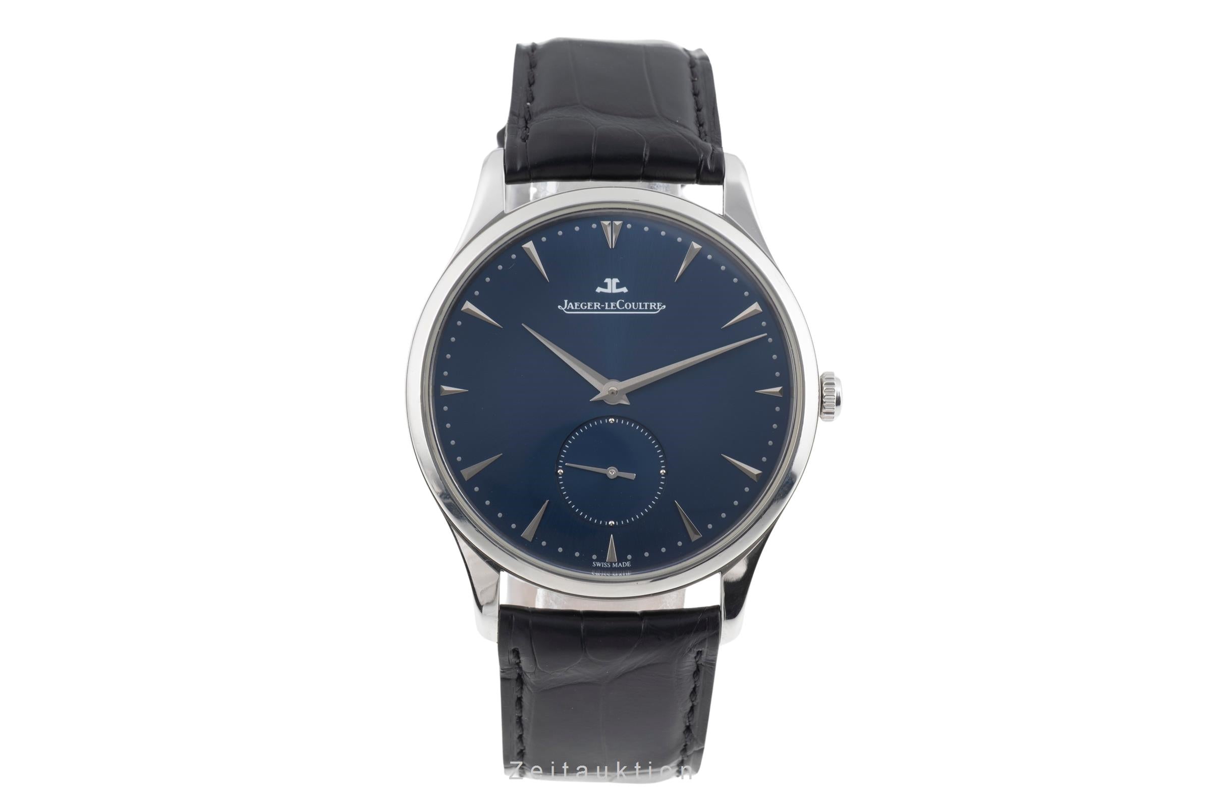Jaeger LeCoultre Master Ultra Thin steel automatic men's watch Q1358480,  174.8.90.S LP: 10300EUR  [2600293]