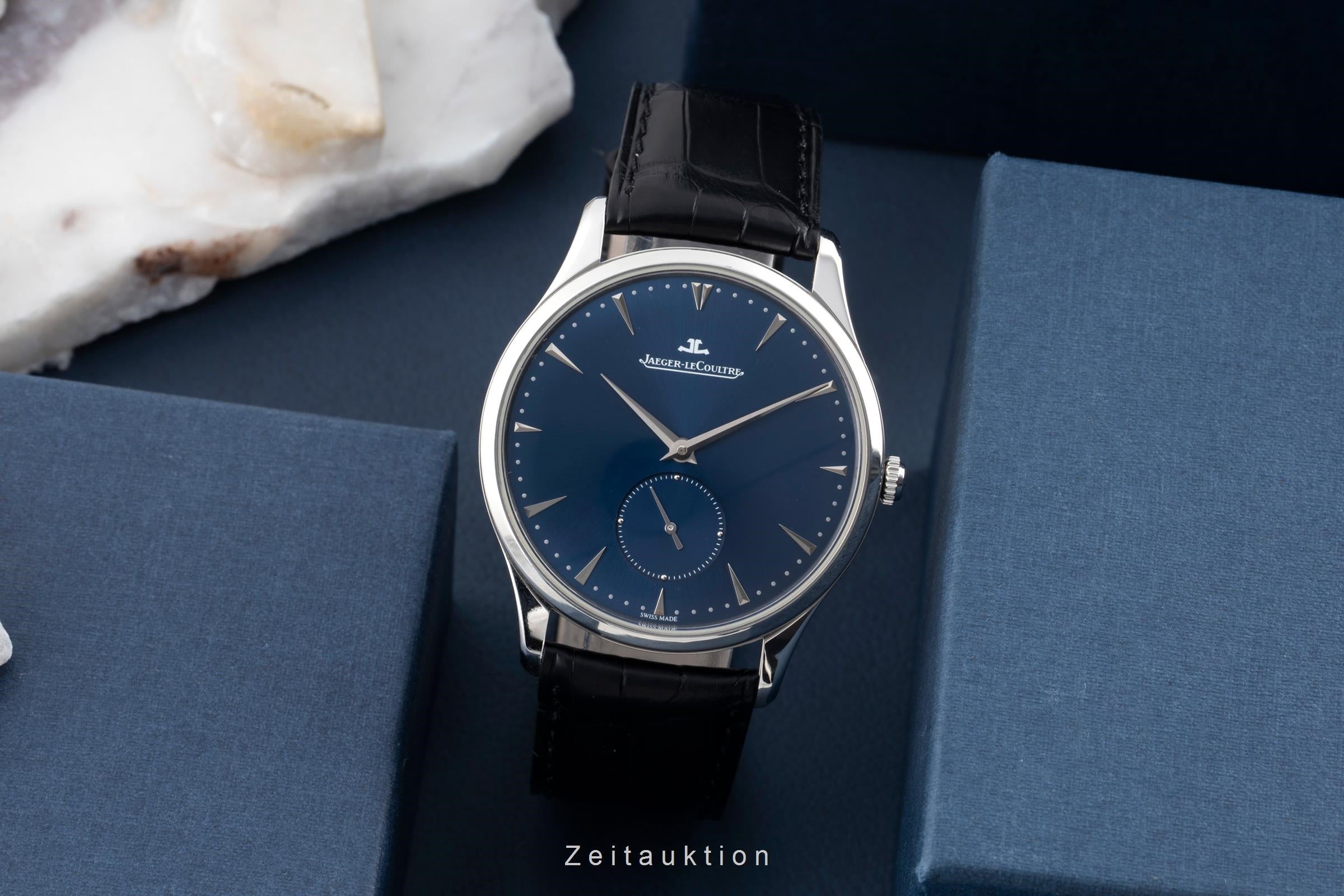 Jaeger LeCoultre Master Ultra Thin steel automatic men's watch Q1358480,  174.8.90.S LP: 10300EUR  [2600293]
