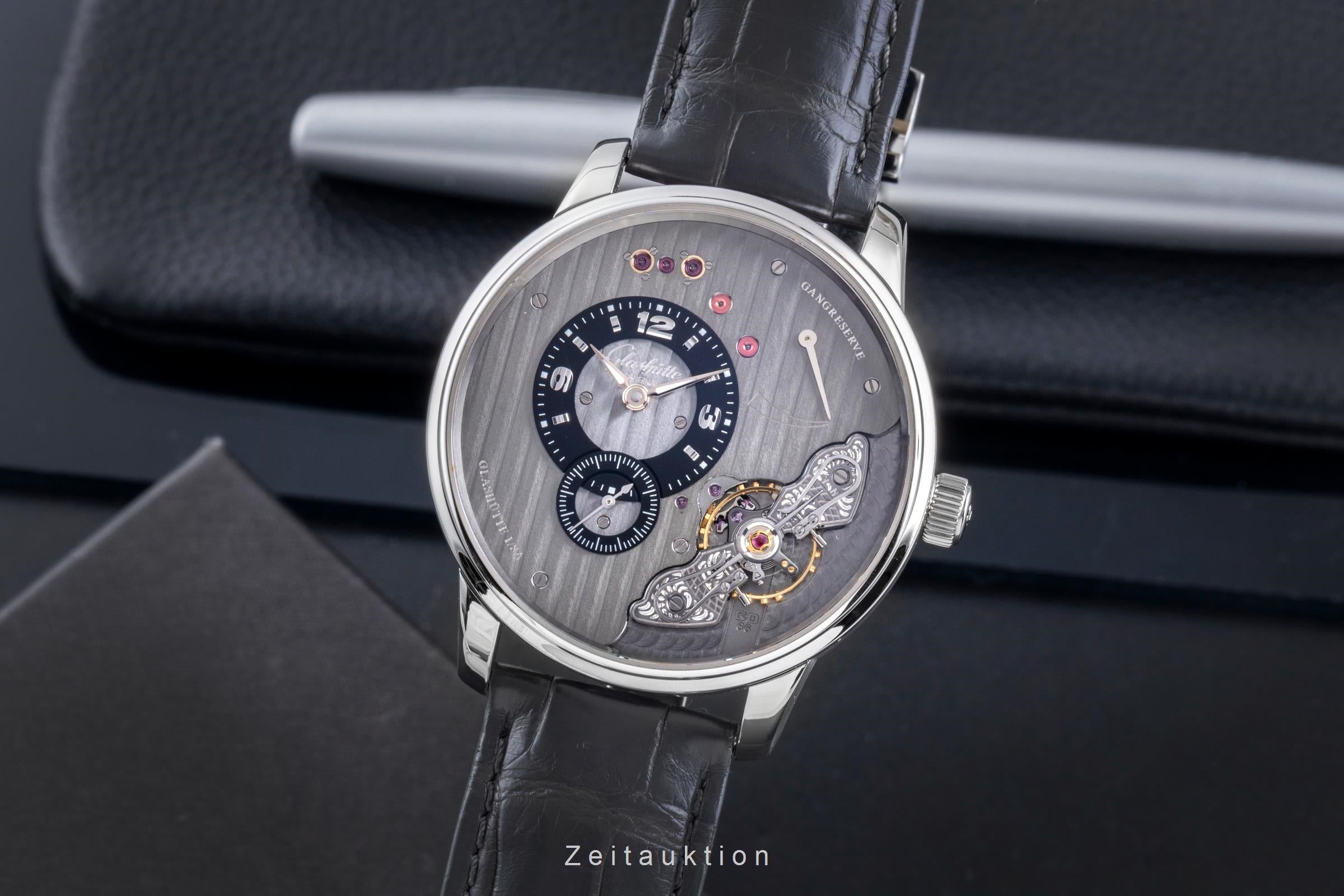 Glashütte PanoInverse XL Stahl Handaufzug Herren Ref. 1-66-06-04-22-62 B&P 2017 [2600294]