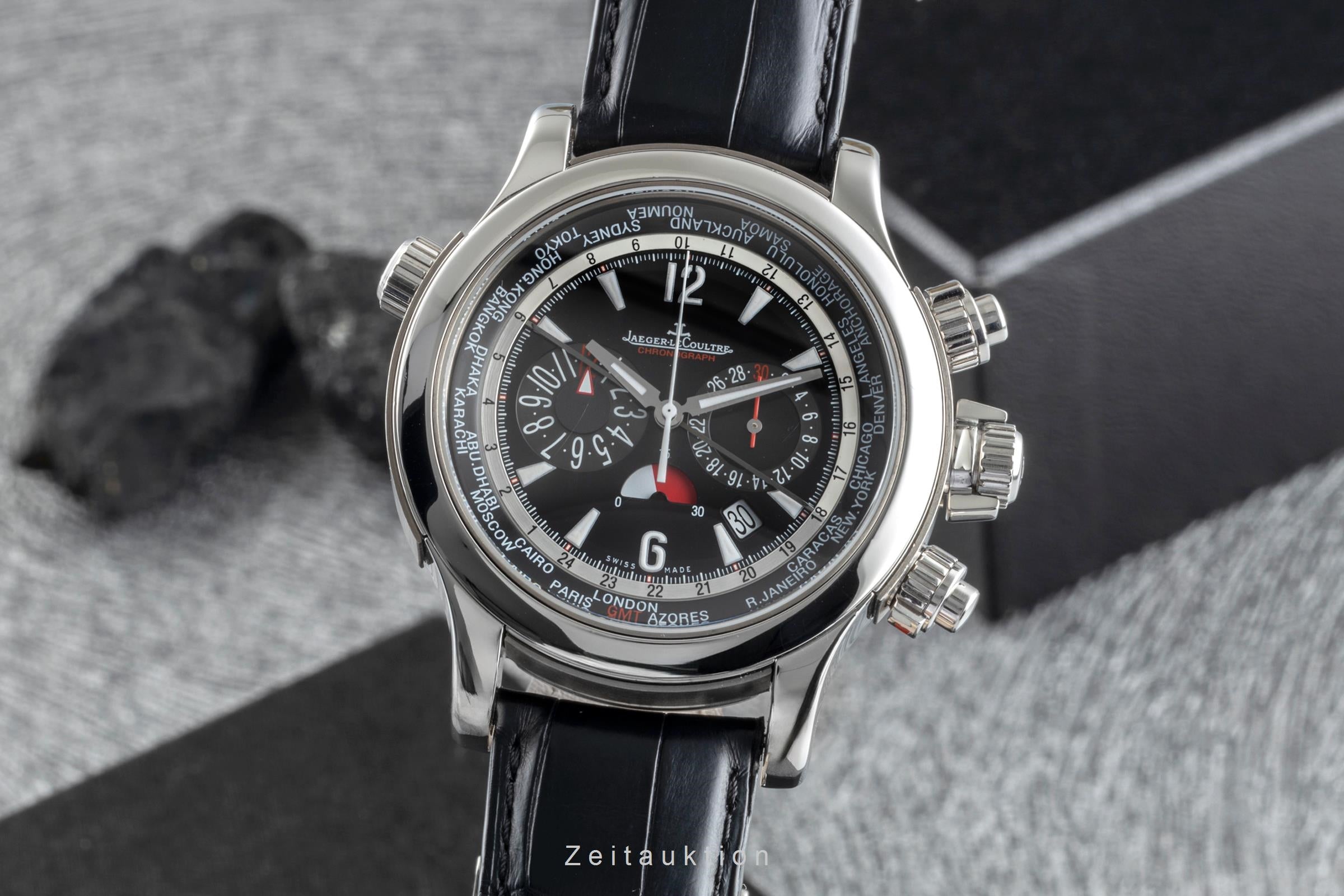 Jaeger LeCoultre Master Compressor Stahl / Titan Ref. 150.8.22 B&P 2010 [2600297]