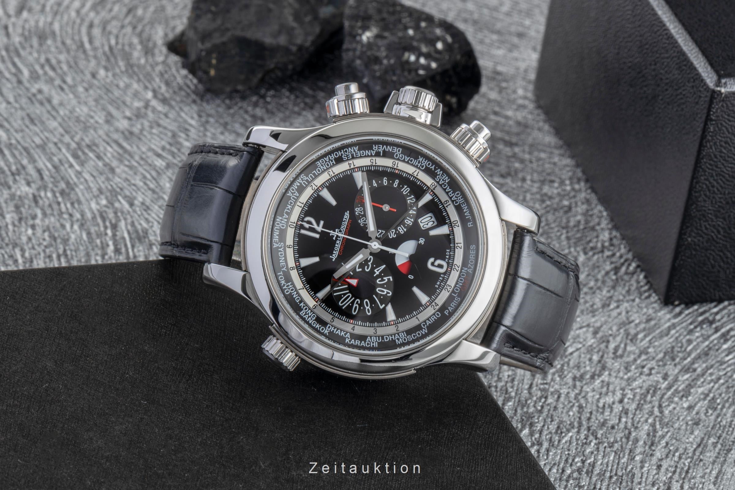 Jaeger LeCoultre Master Compressor cronografo acciaio / titanio automatismo orologio da uomo 150.8.22  [2600297]