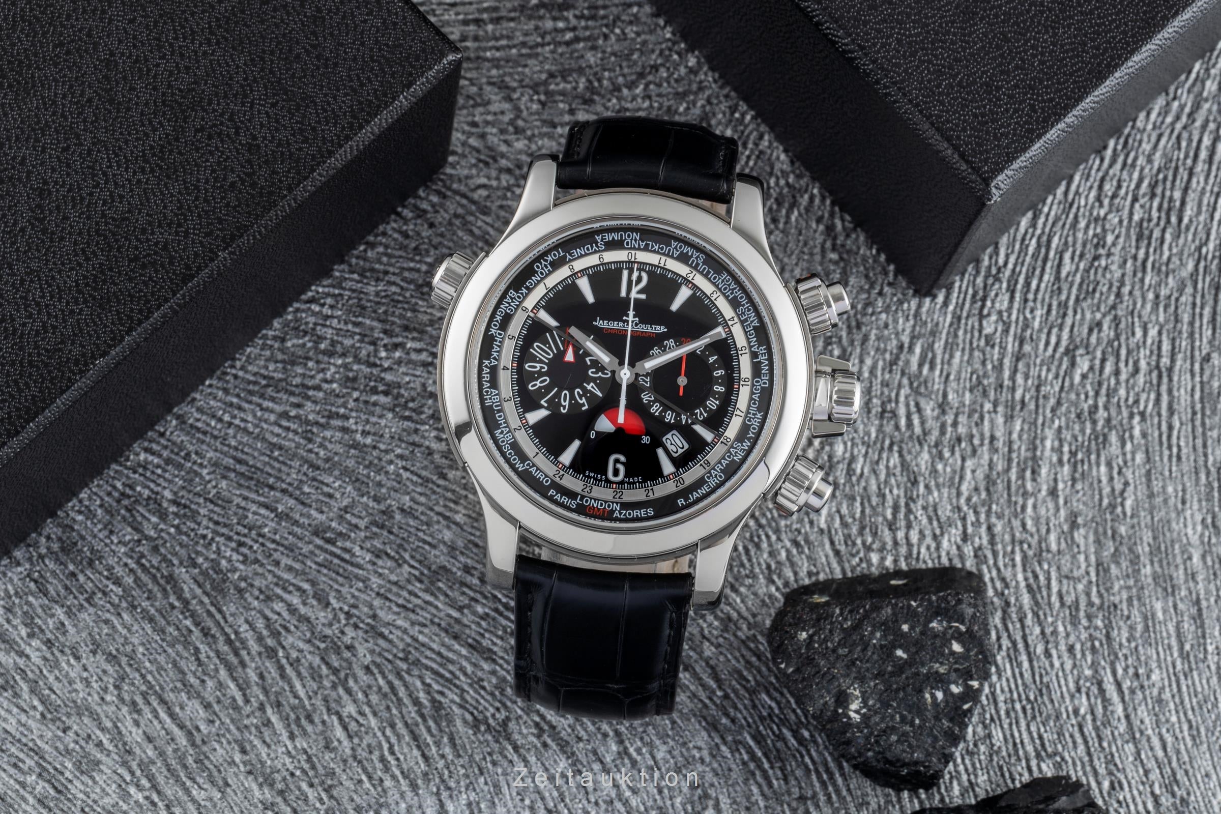 Jaeger LeCoultre Master Compressor cronografo acciaio / titanio automatismo orologio da uomo 150.8.22  [2600297]