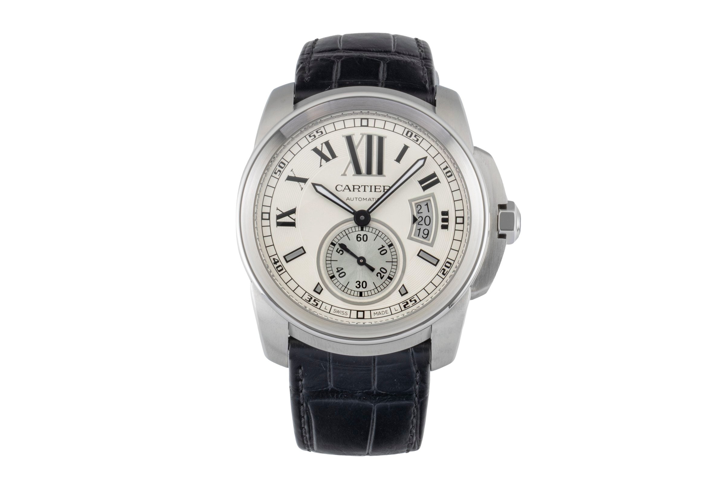 Cartier Calibre de Cartier acciaio automatismo orologio da uomo W7100037  [2600298]