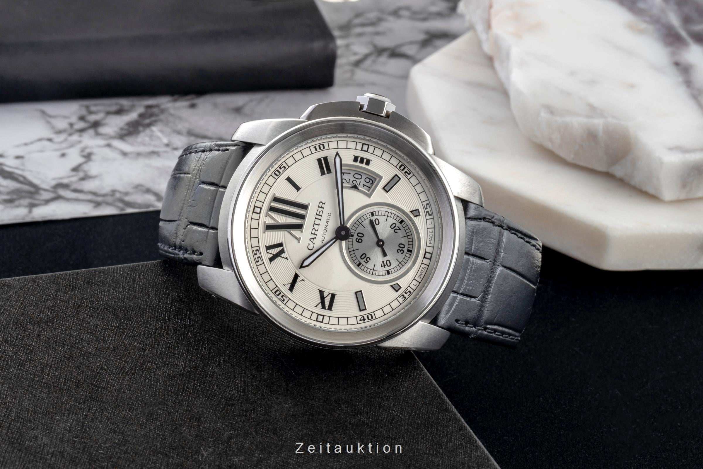 Cartier Calibre de Cartier steel automatic men's watch W7100037  [2600298]