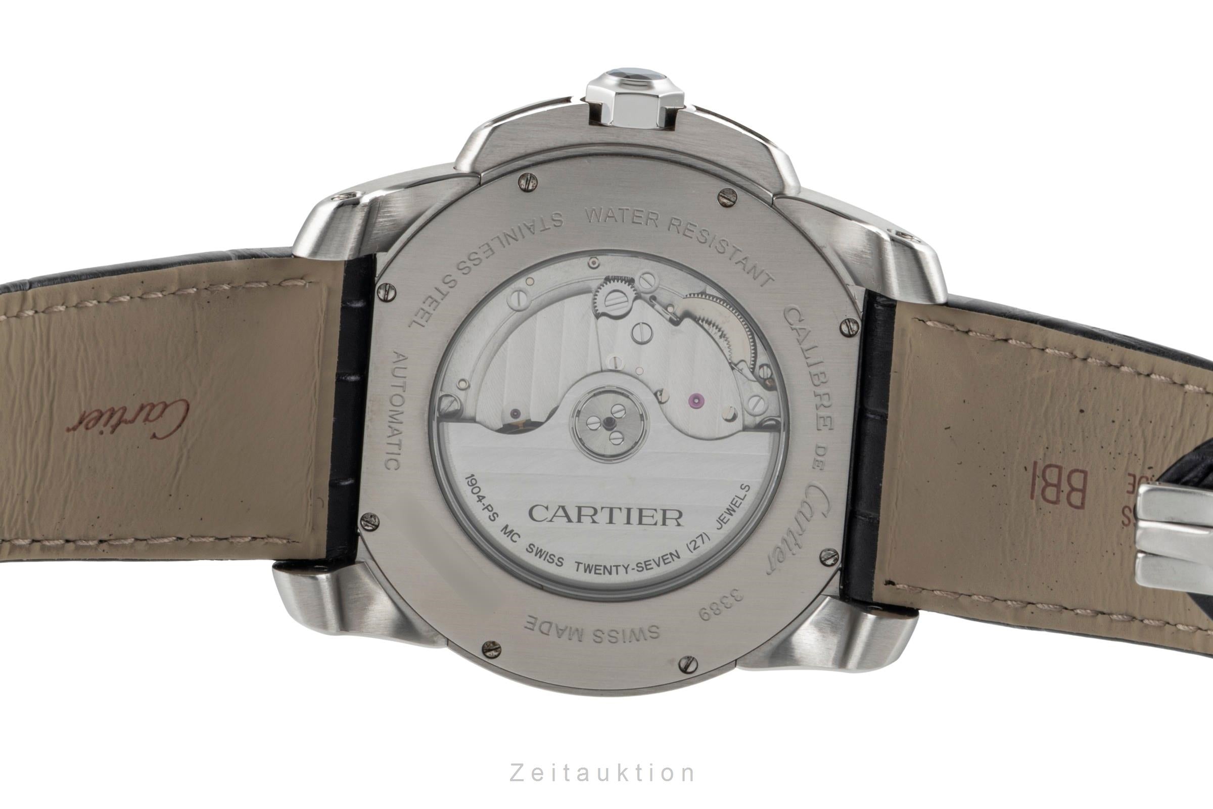 Cartier Calibre de Cartier steel automatic men's watch W7100037  [2600298]