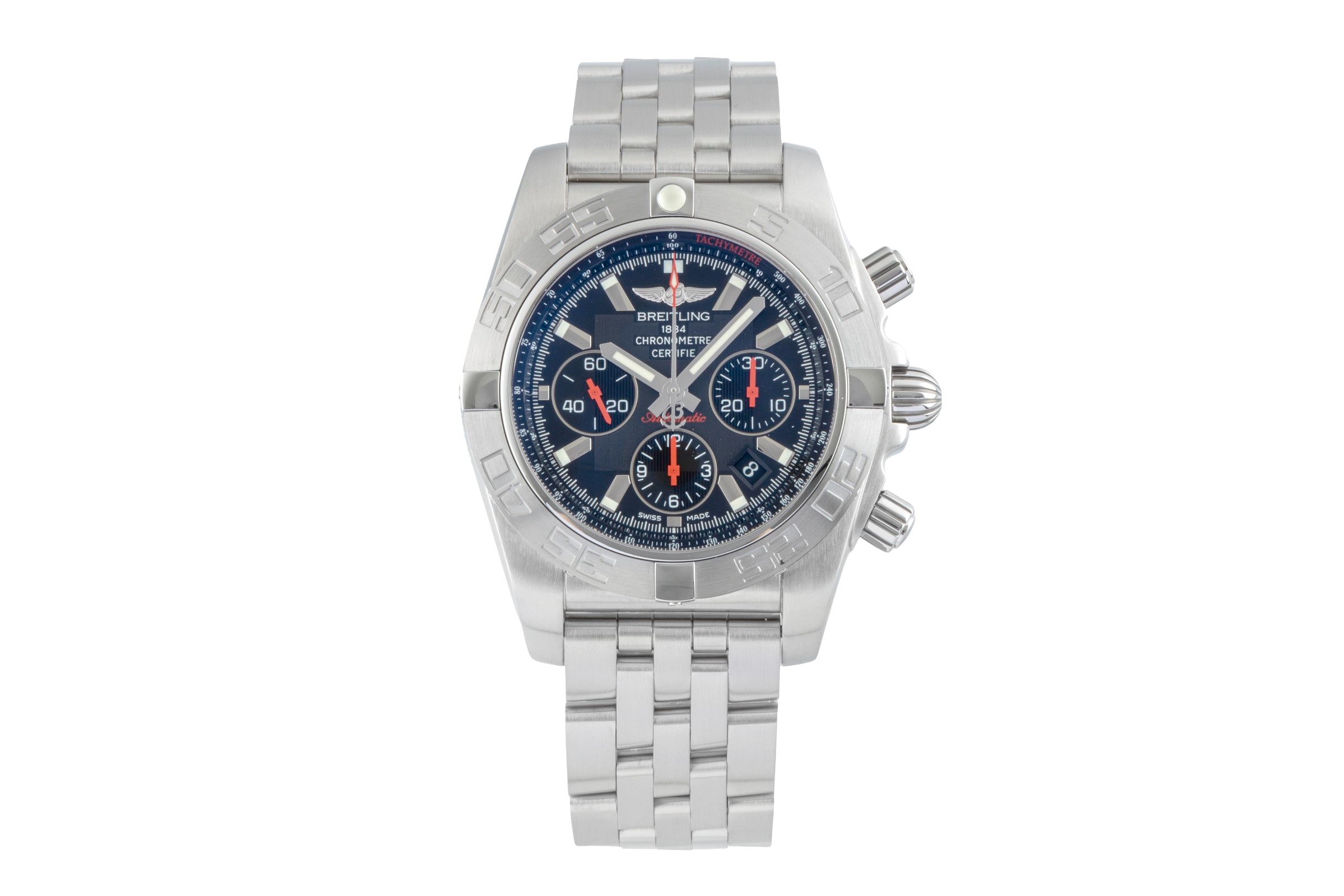 Breitling Chronomat 44 Japan Chronograph Automatik Ref. AB0111 B&P 2011 Limited  [2600300]