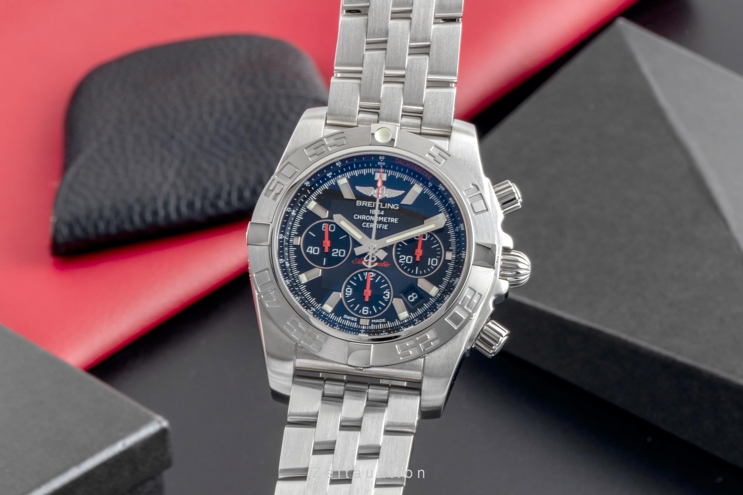 Breitling Chronomat 44 Japan Chronograph Automatik Ref. AB0111 B&P 2011 Limited  [2600300]