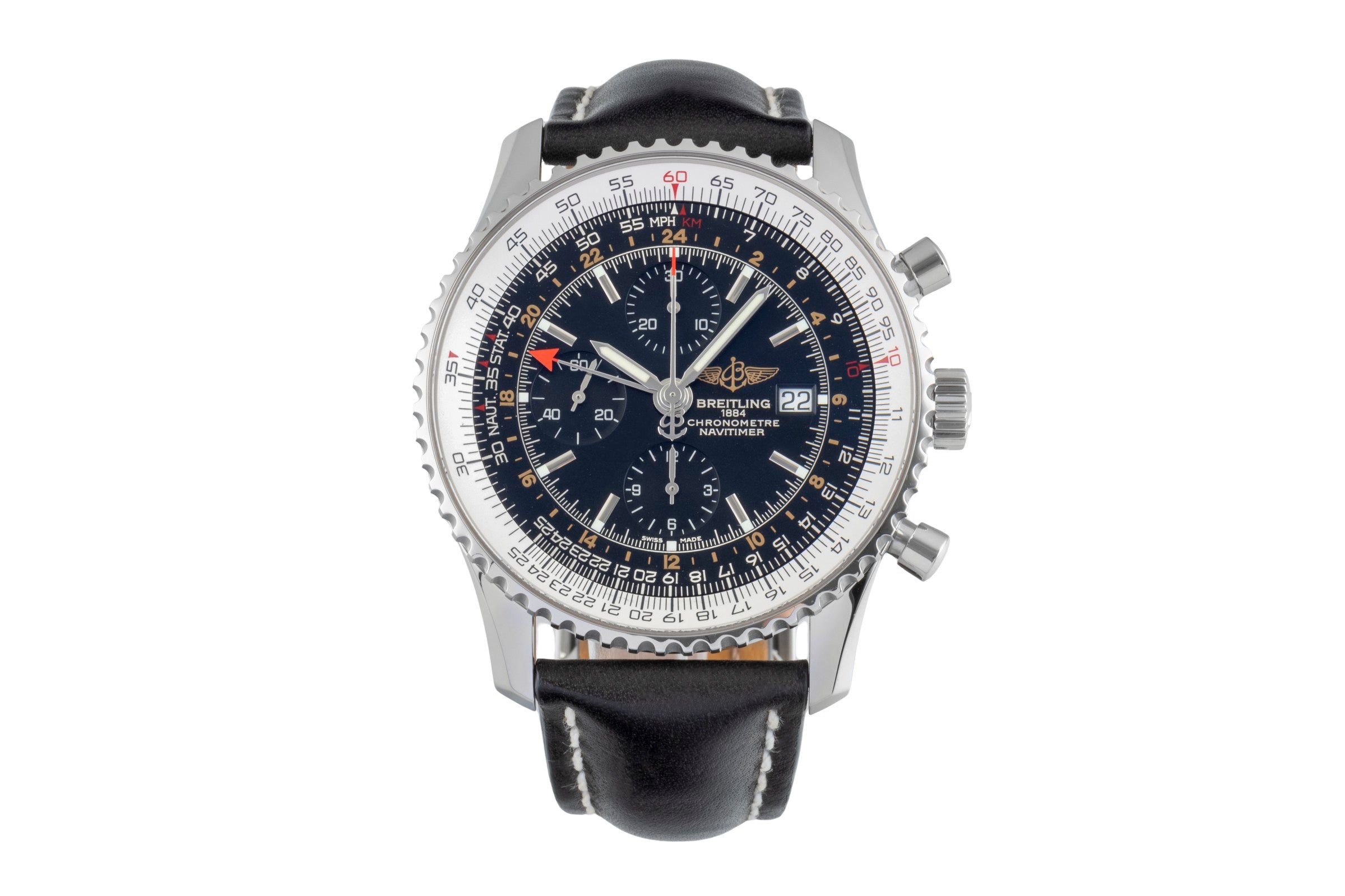 Breitling Navitimer World GMT Chronograph Edelstahl Automatik Ref. A2432212/B726 [2600301]