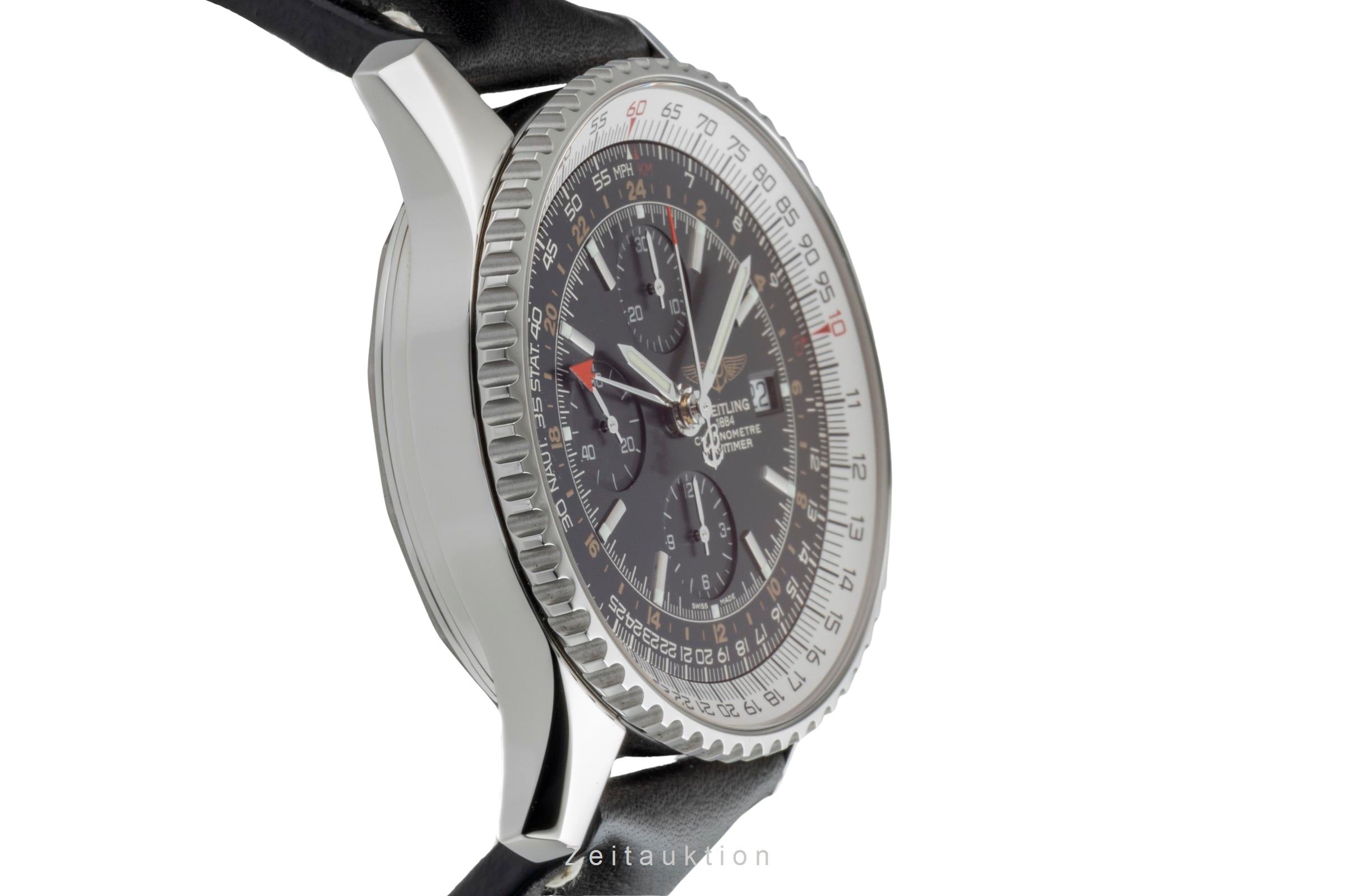 Breitling Navitimer World steel automatic Kal. B27 Ref. A2432212
