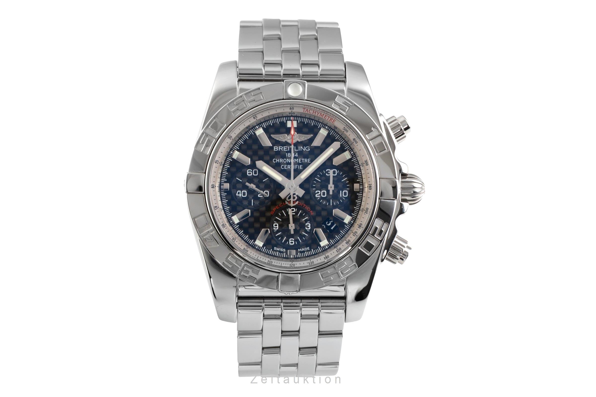 Breitling Chronomat 44 Chronograph Stahl Automatik Ref. AB011012/BE69/388A B&P  [2600304]