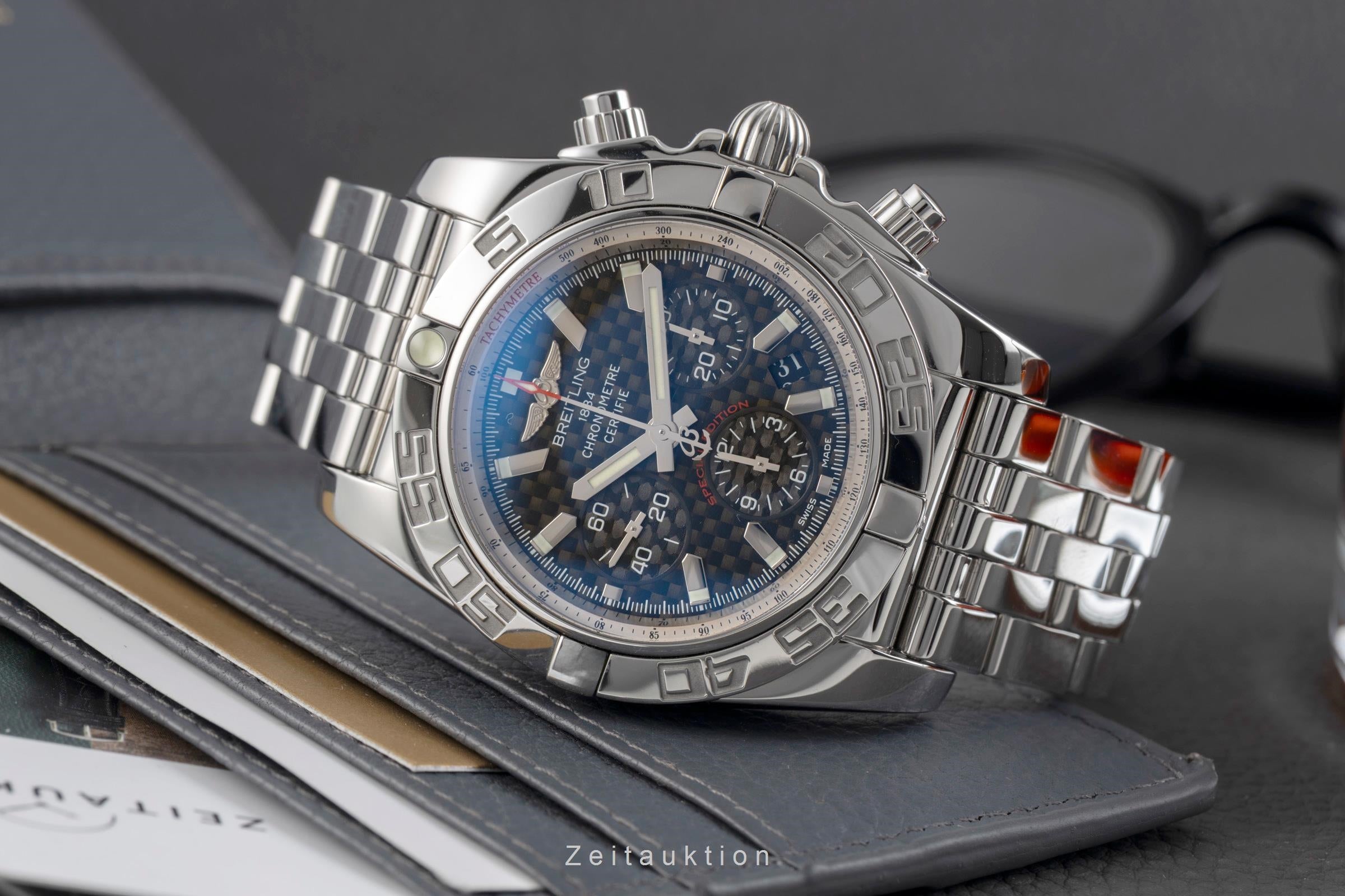 Breitling Chronomat 44 Chronograph Stahl Automatik Ref. AB011012/BE69/388A B&P  [2600304]